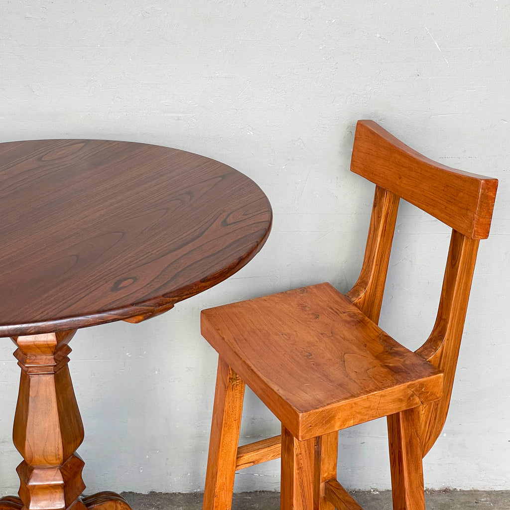 Refurbished Pedestal Table & Chair Set
