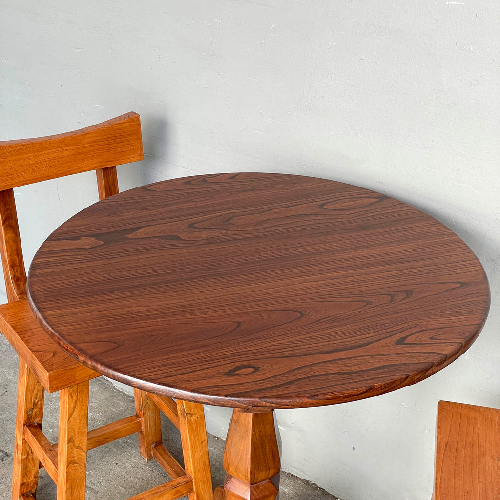 Refurbished Pedestal Table & Chair Set
