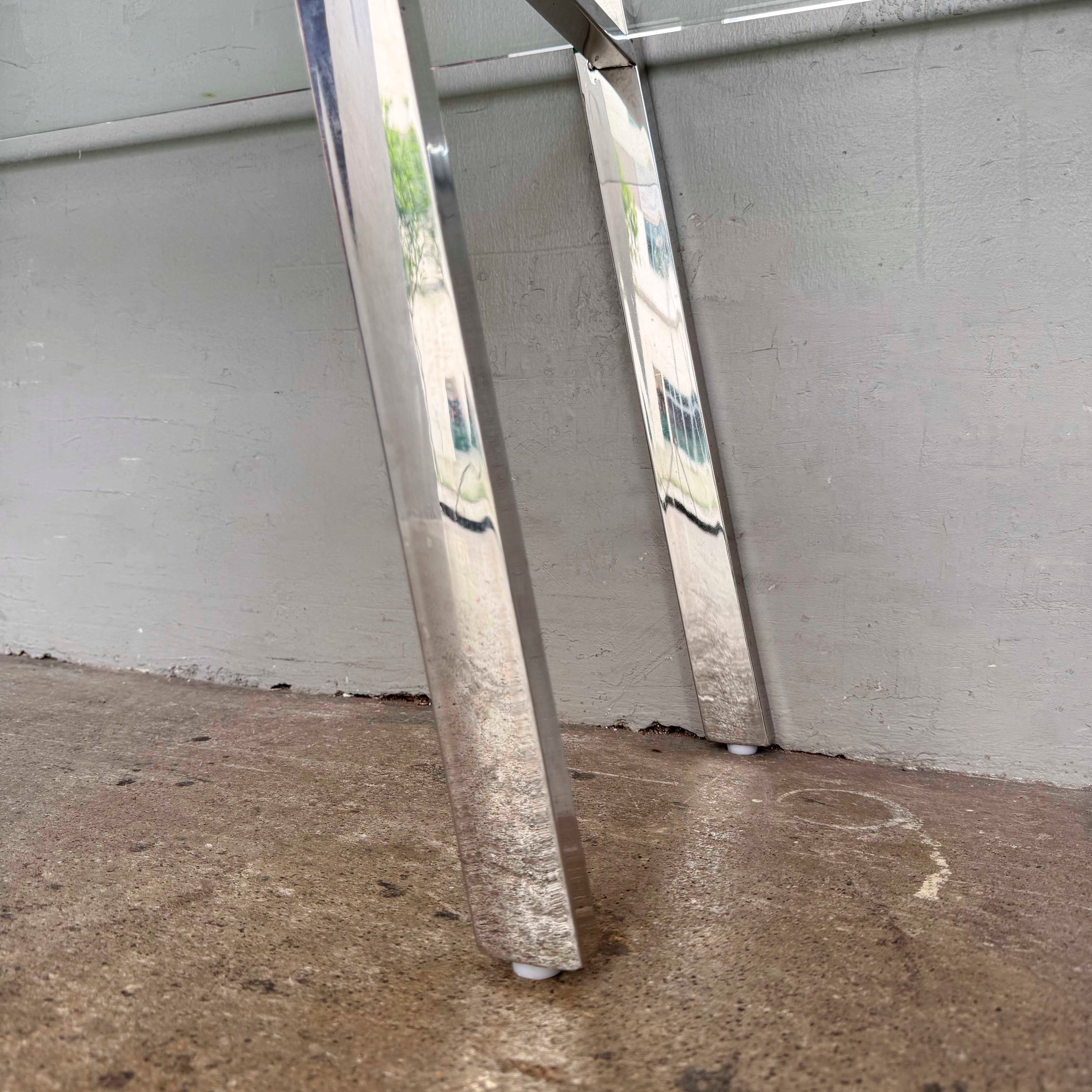 A-Frame Stainless Steel Glass Shelf