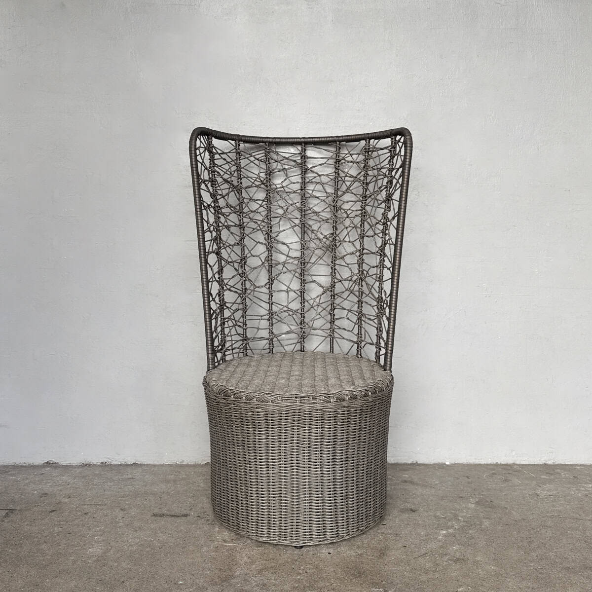 Synthetic Rattan High Back Outdoor Chair
