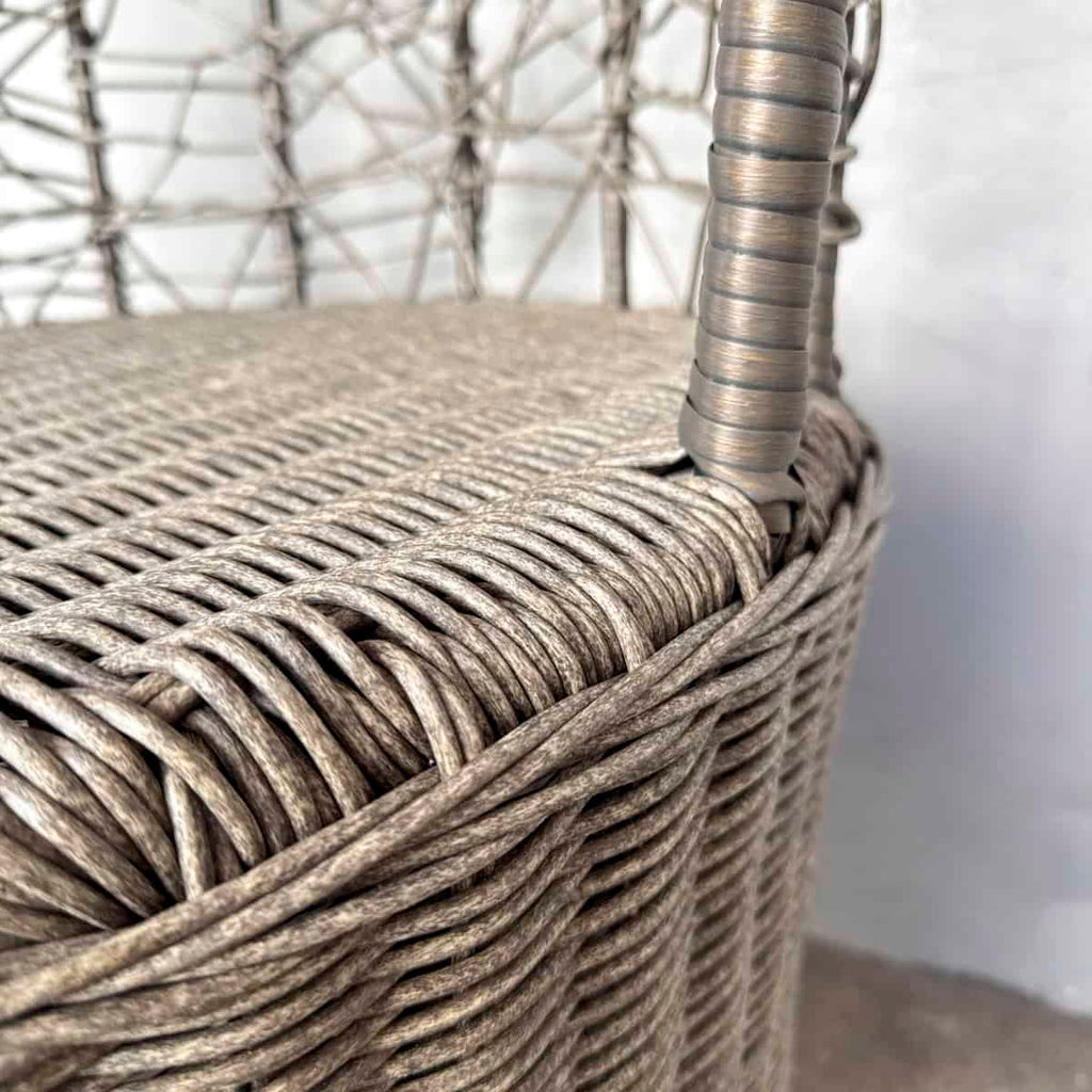 Synthetic Rattan High Back Outdoor Chair