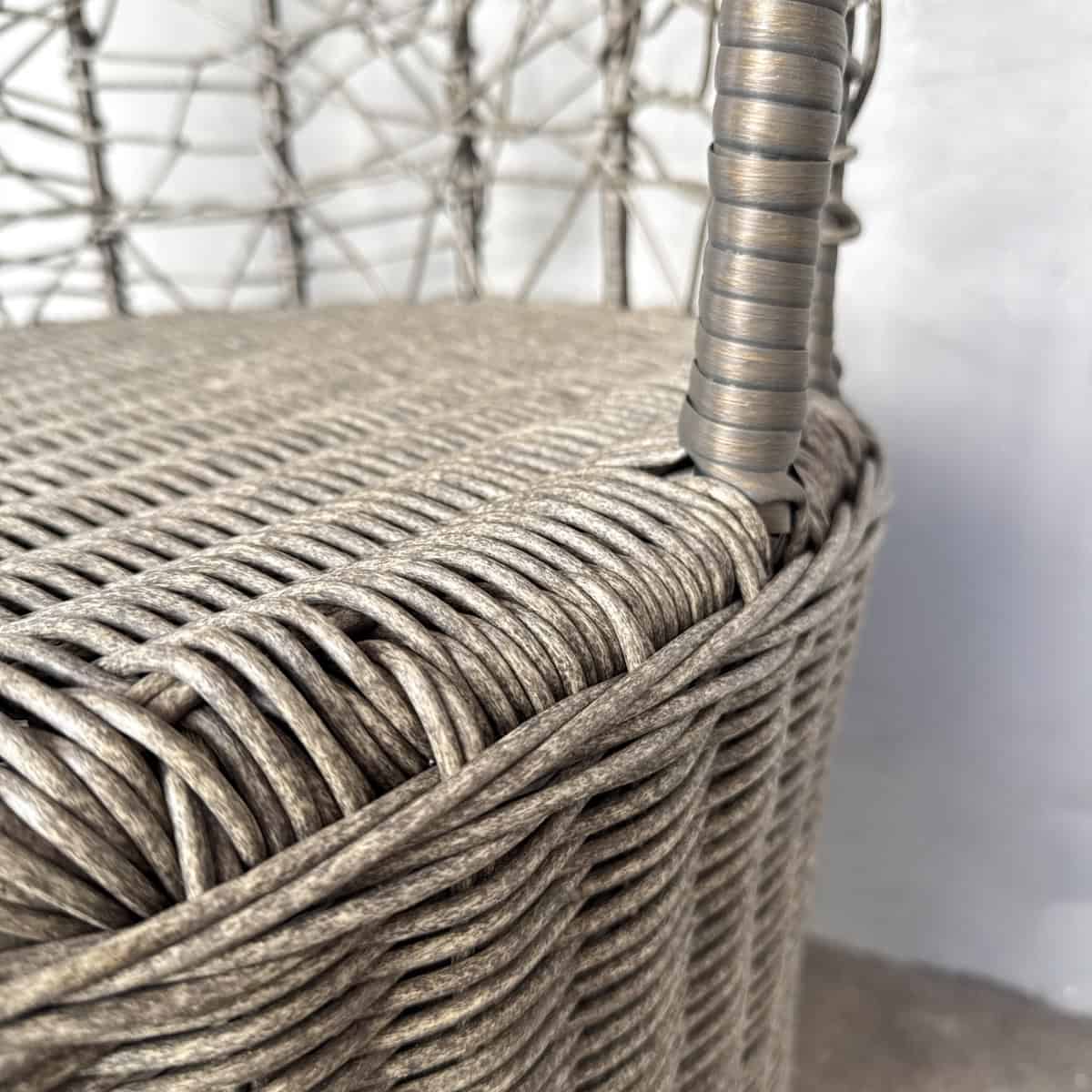 Synthetic Rattan High Back Outdoor Chair