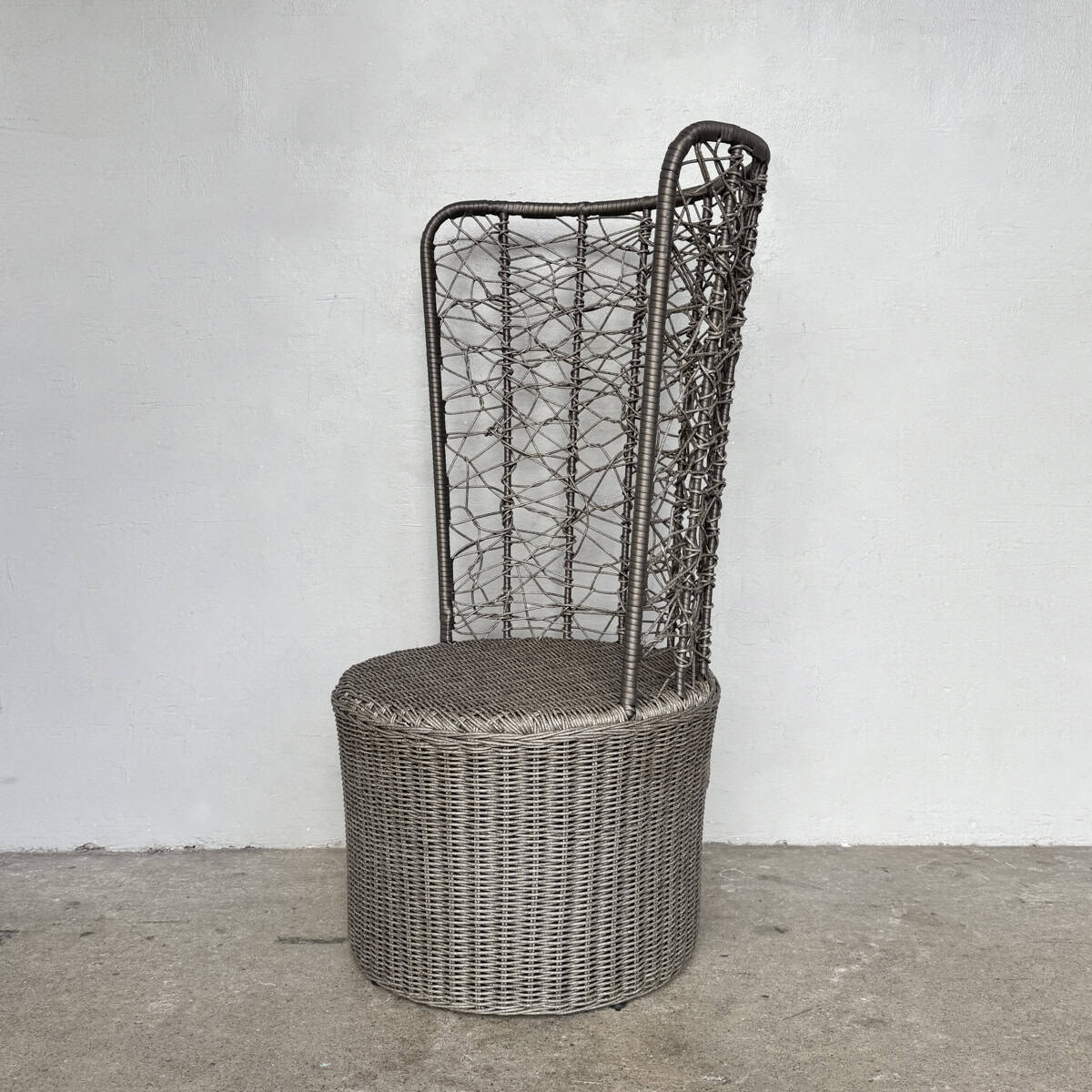 Synthetic Rattan High Back Outdoor Chair