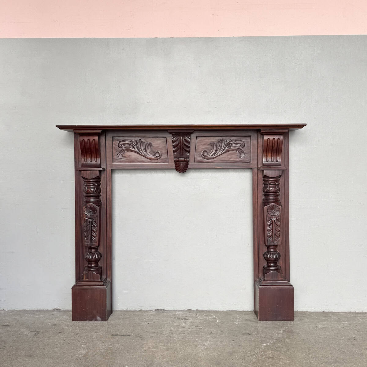 Ornate Wooden Mantel