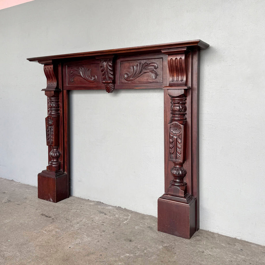 Ornate Wooden Mantel