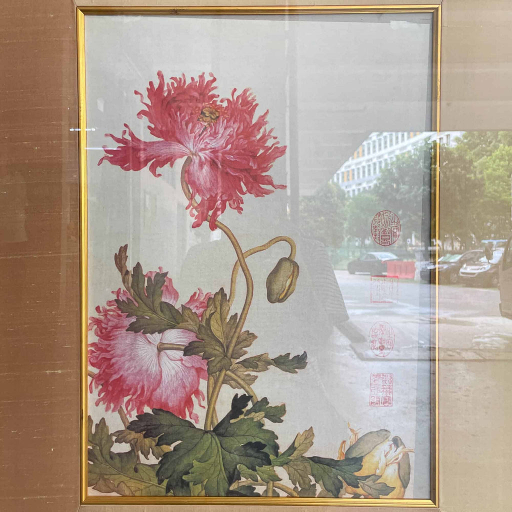 Lang Shining "Flowers & Birds" Print 郎世宁 - 仙萼長春牡丹 (1)