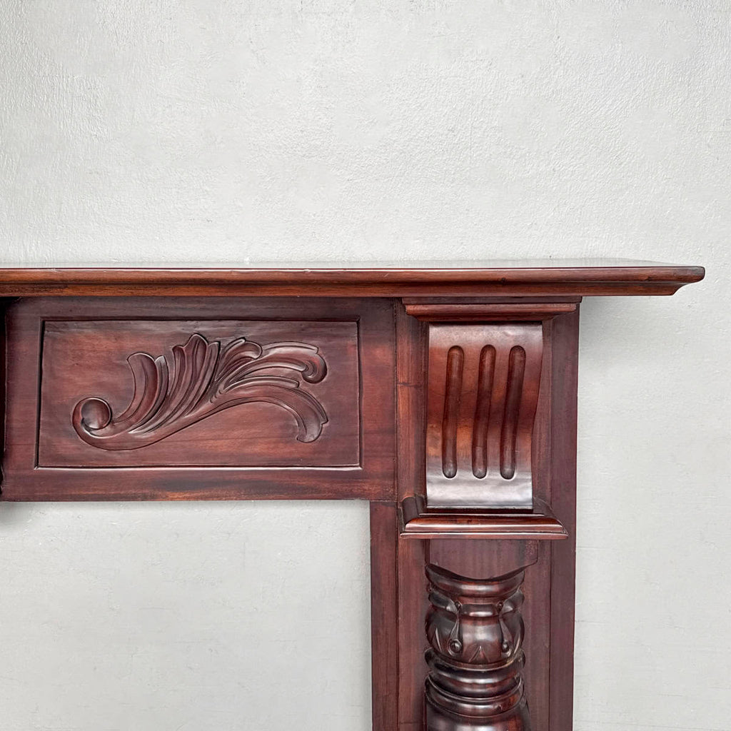Ornate Wooden Mantel