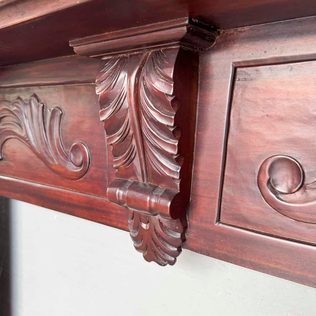 Ornate Wooden Mantel