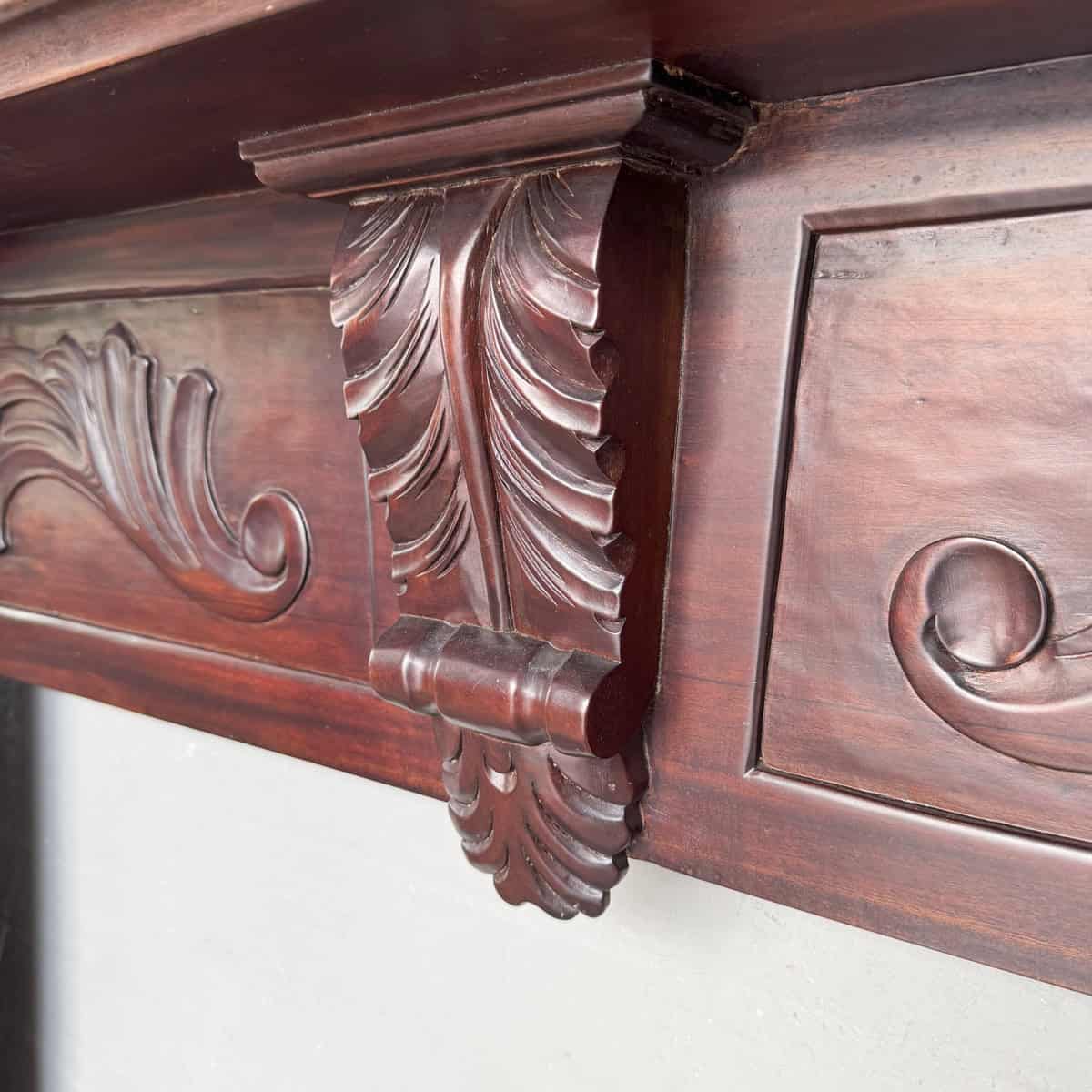 Ornate Wooden Mantel
