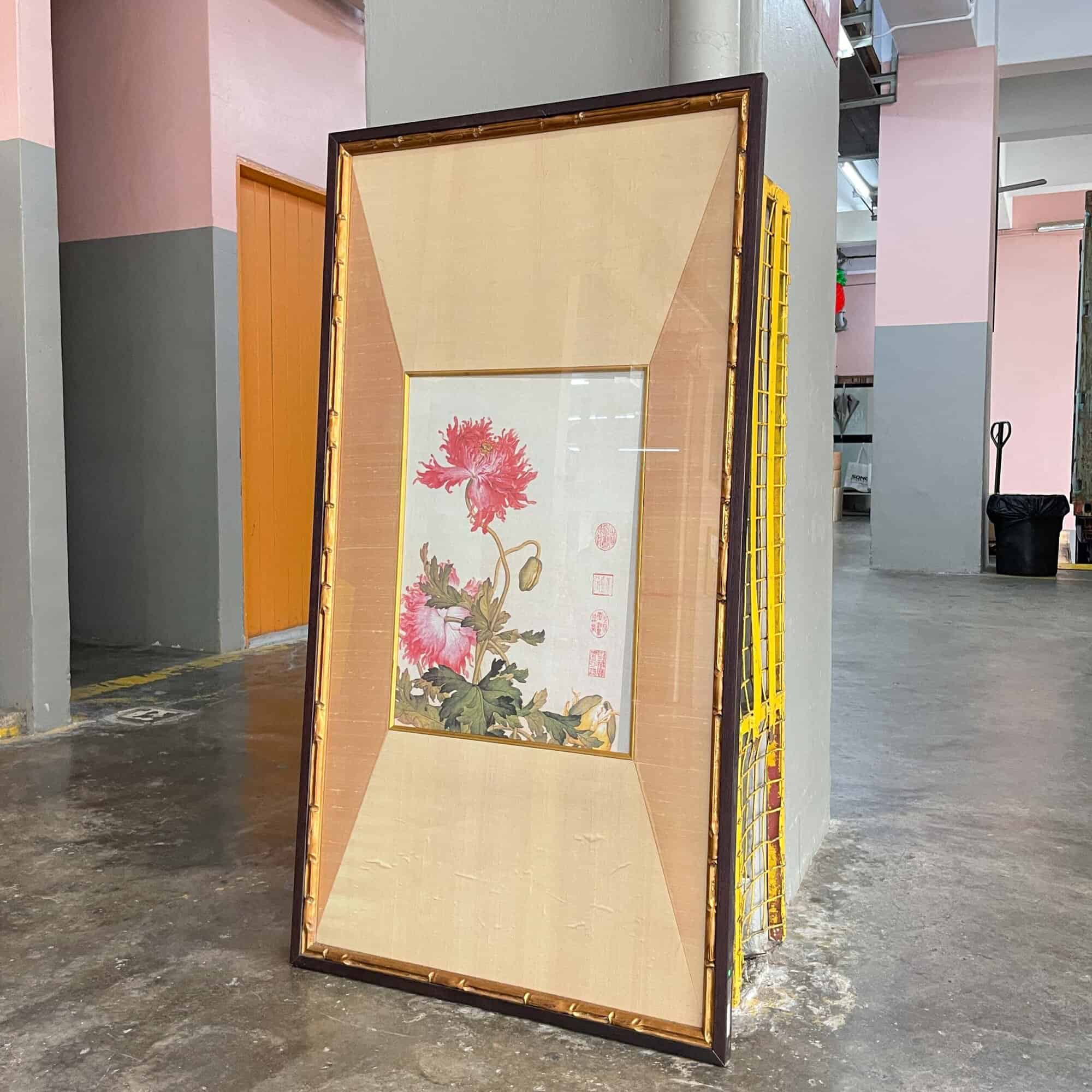 Lang Shining "Flowers & Birds" Print 郎世宁 - 仙萼長春牡丹 (1)