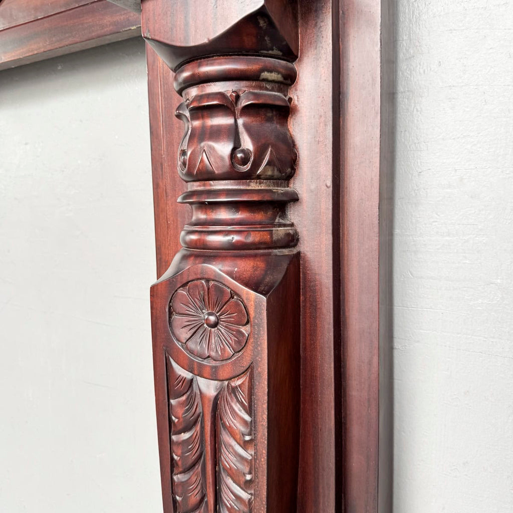 Ornate Wooden Mantel