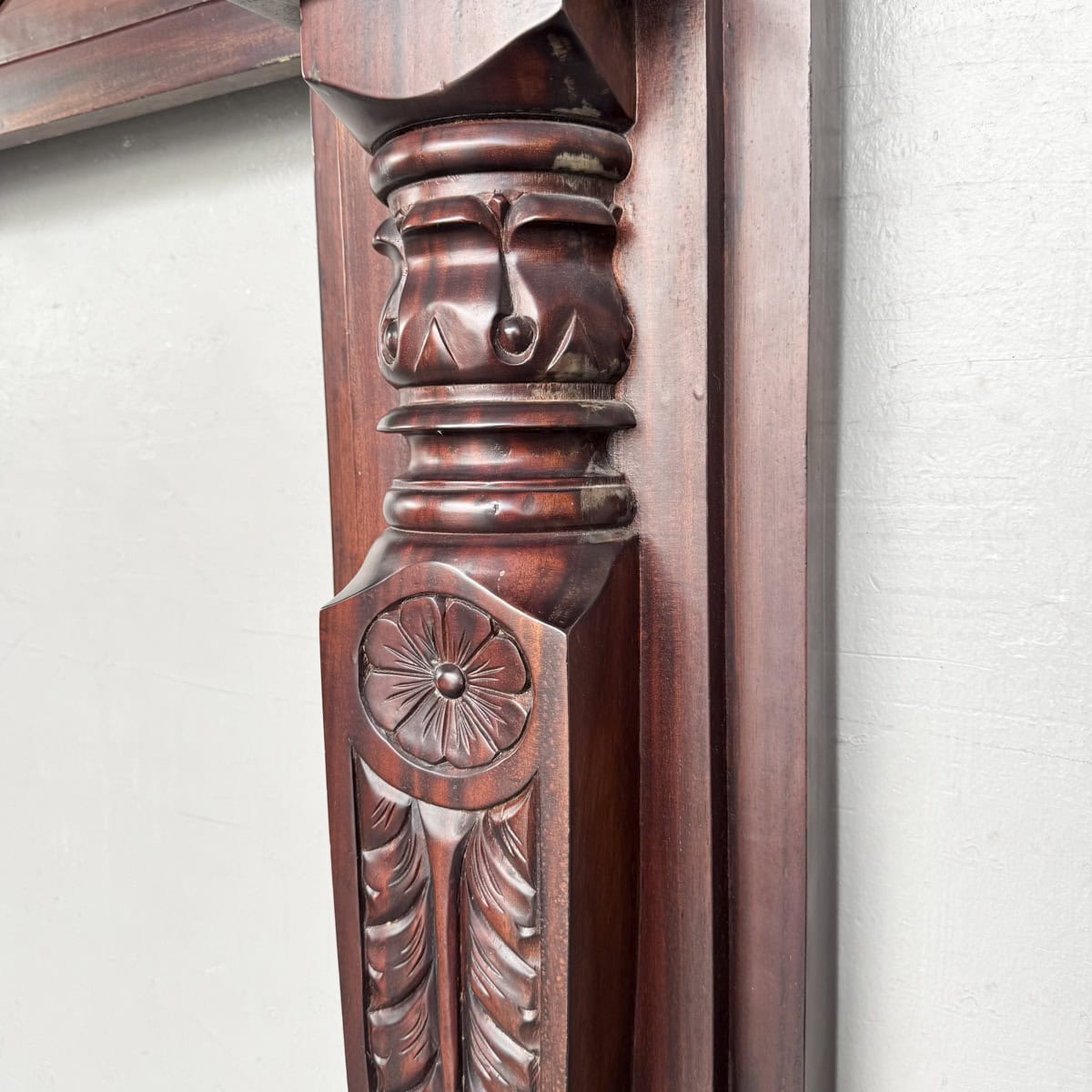 Ornate Wooden Mantel