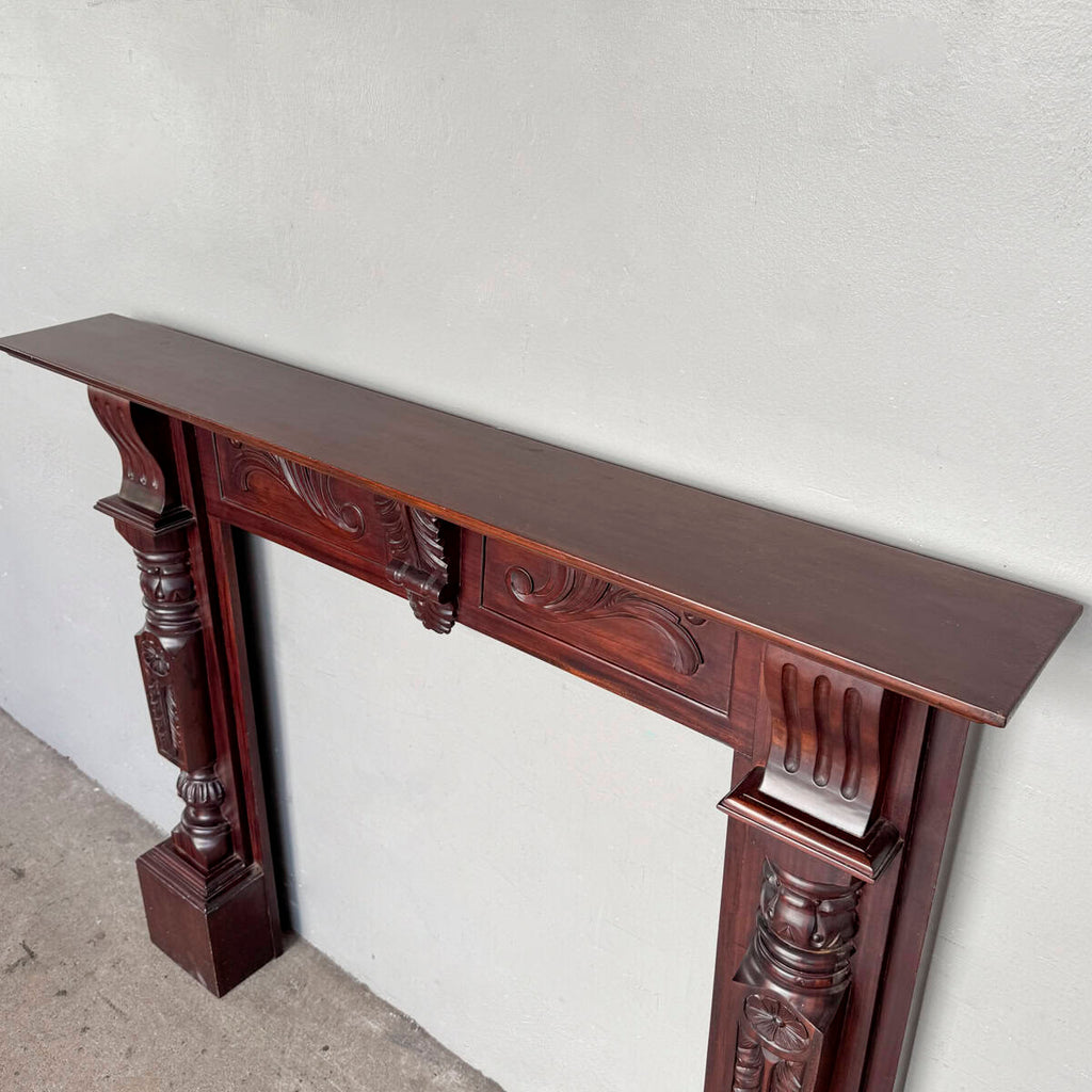 Ornate Wooden Mantel