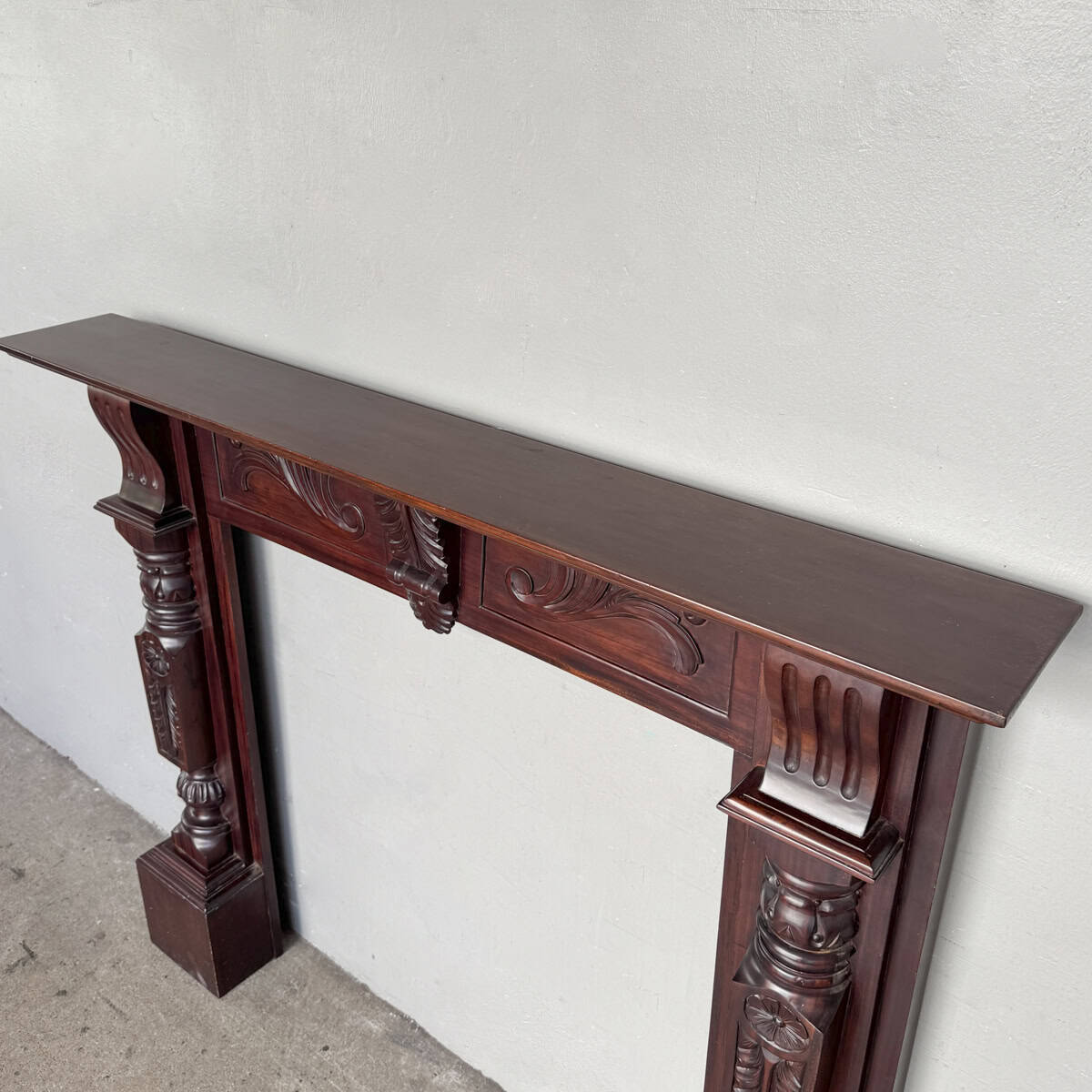 Ornate Wooden Mantel