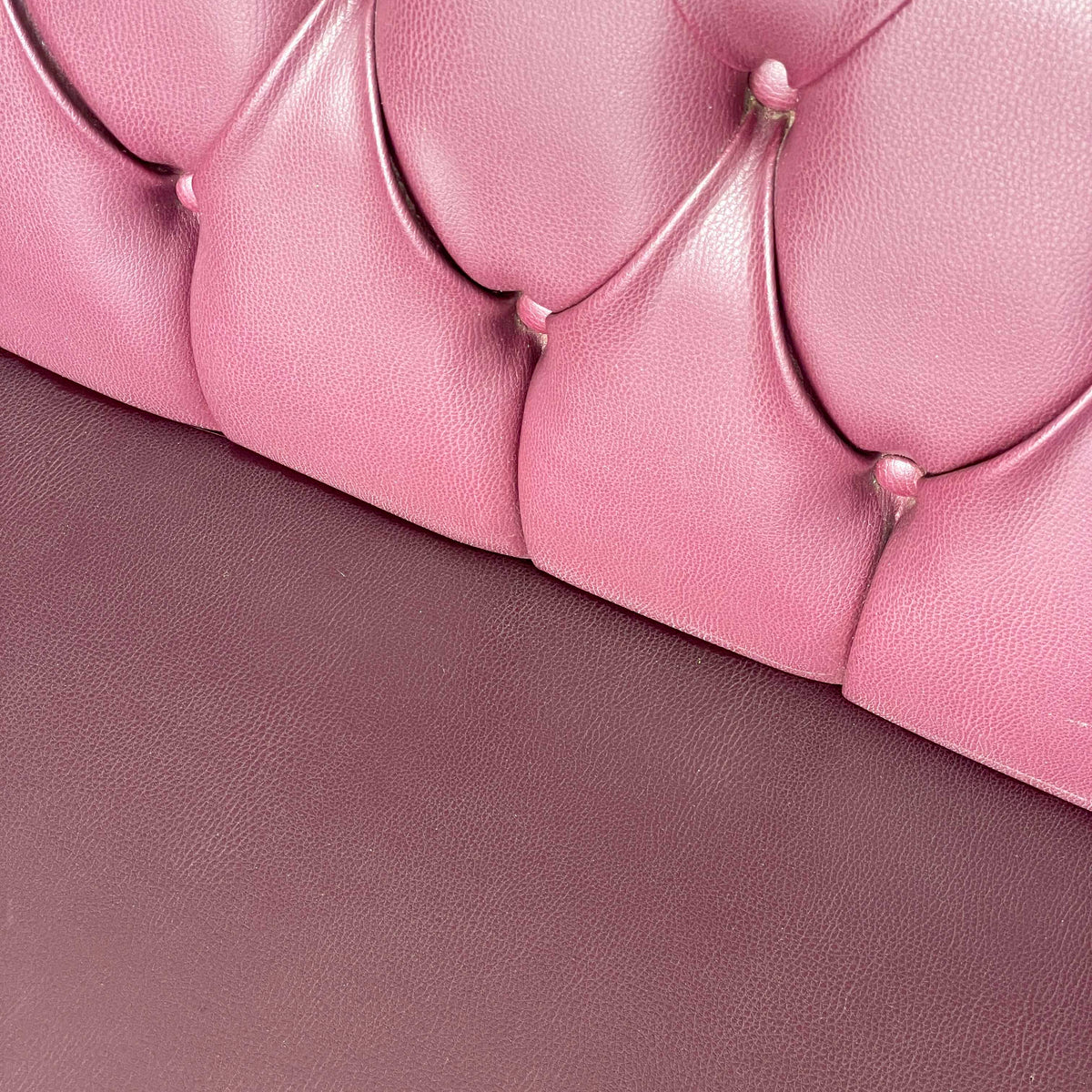 Plum PU Leather Loveseat