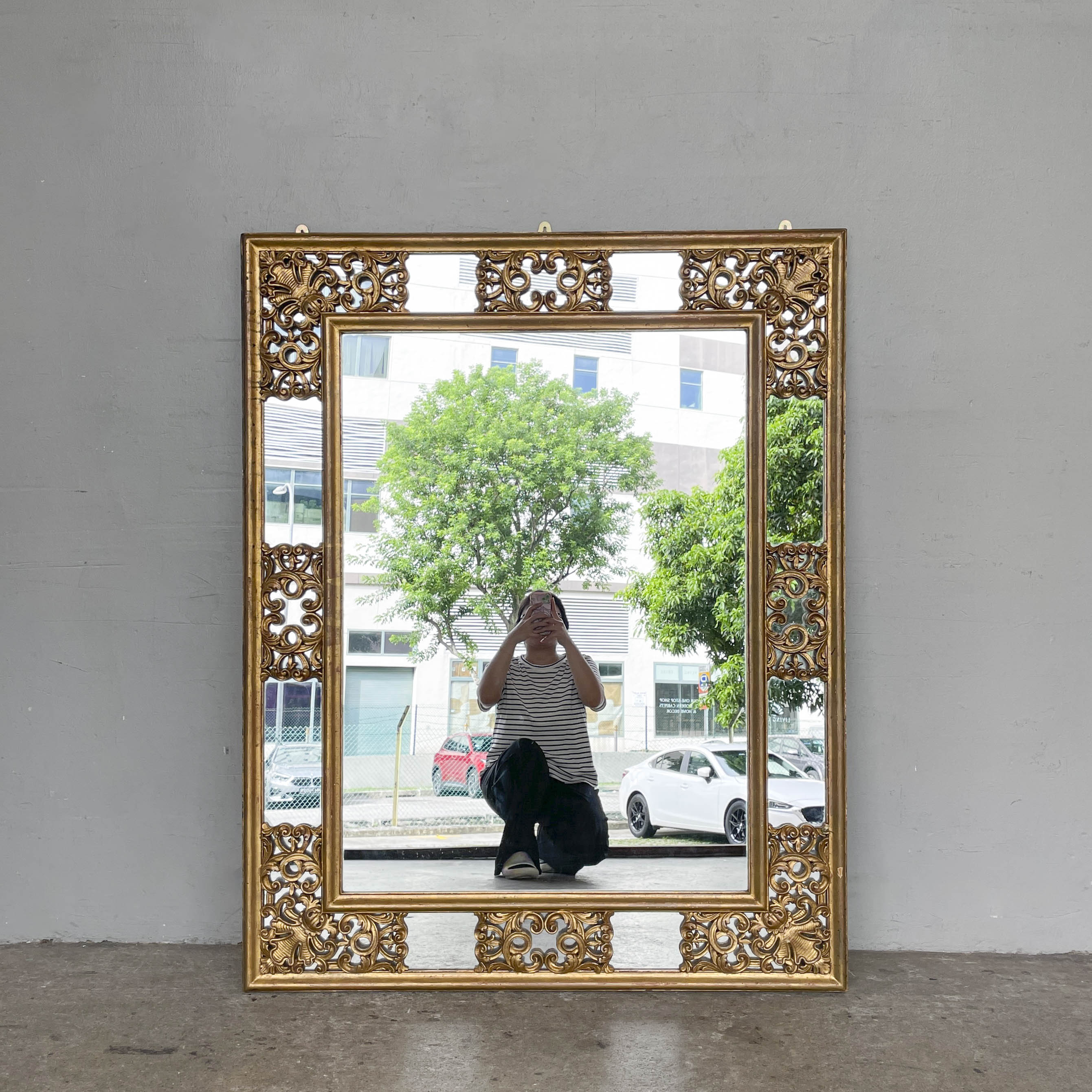 Ornate Gold Gilt Wall Mirror