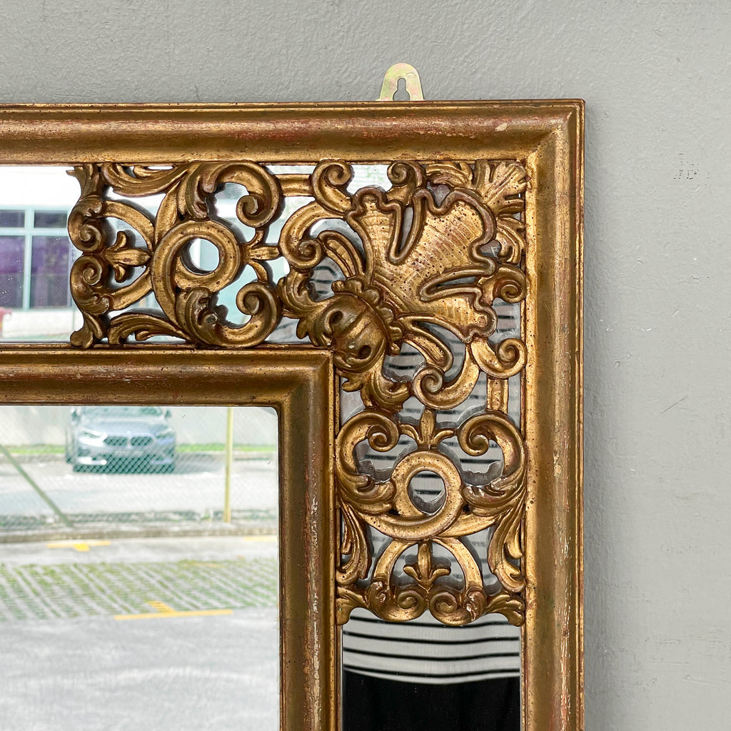 Ornate Gold Gilt Wall Mirror