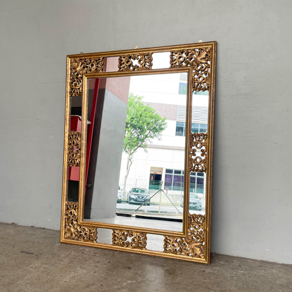 Ornate Gold Gilt Wall Mirror