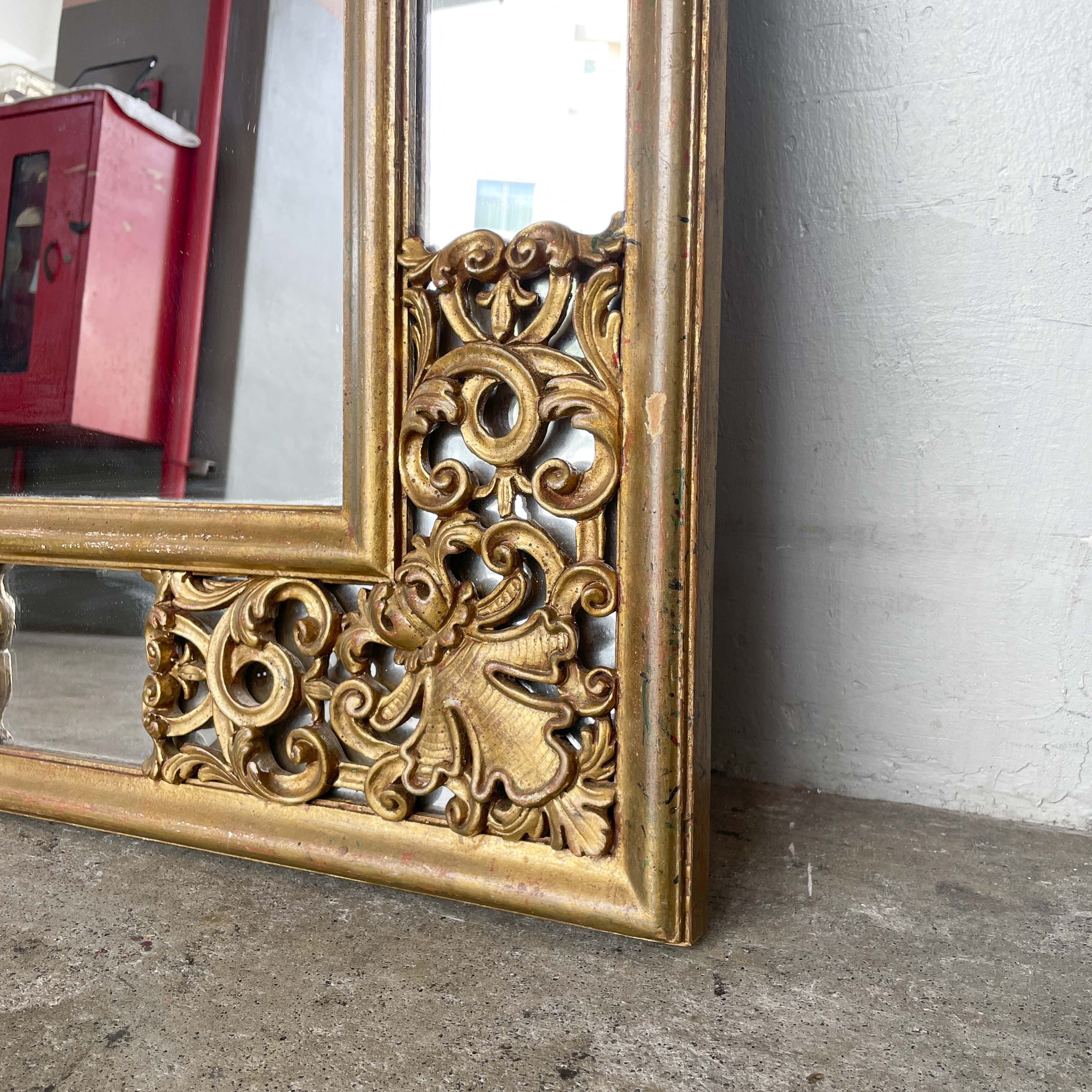 Ornate Gold Gilt Wall Mirror