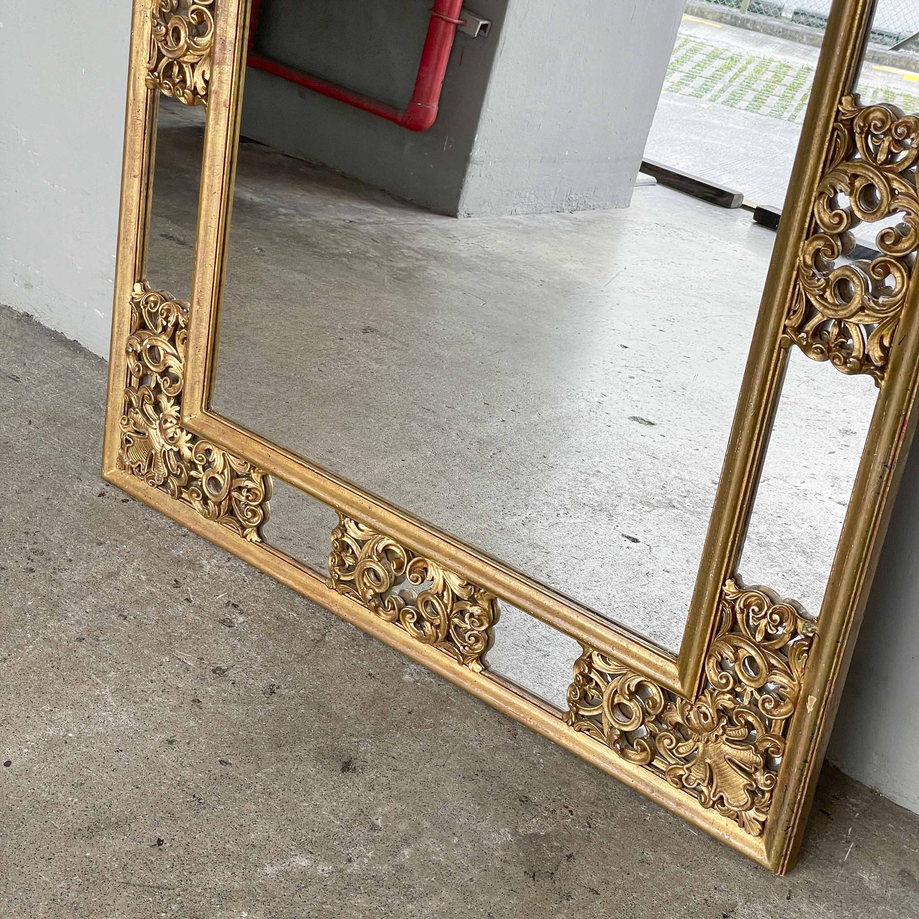 Ornate Gold Gilt Wall Mirror