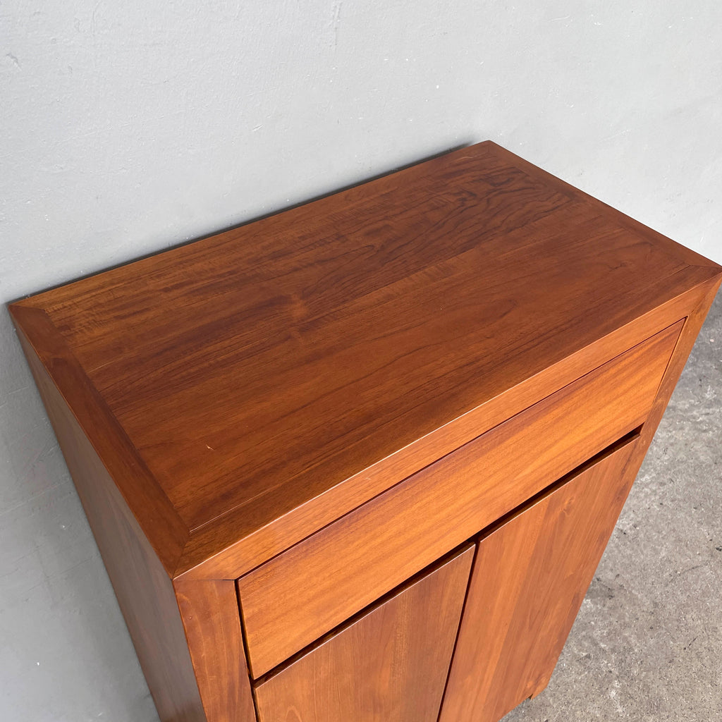 Slim Teak Side Cabinet