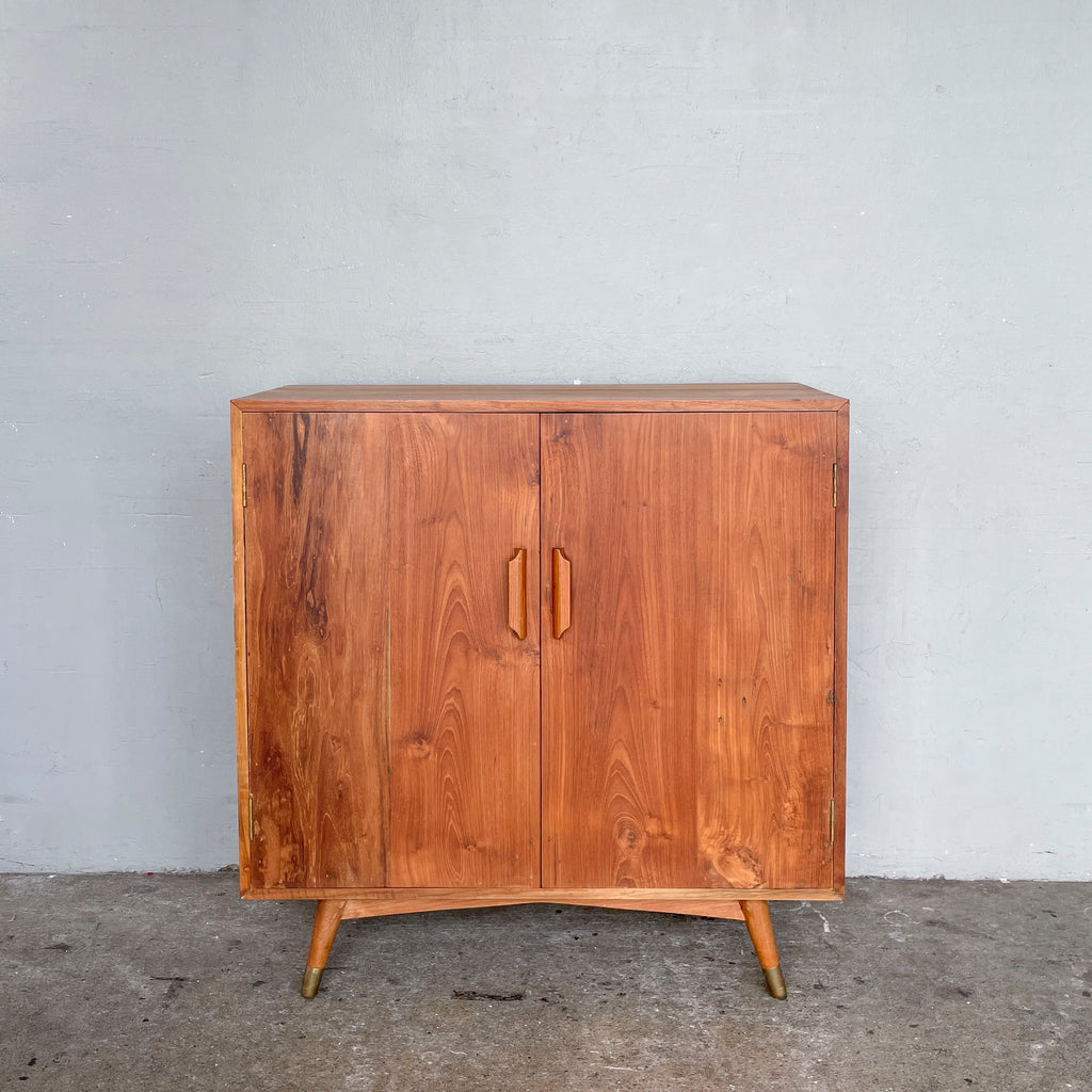 Teak Side Cabinet with Pencil Legs