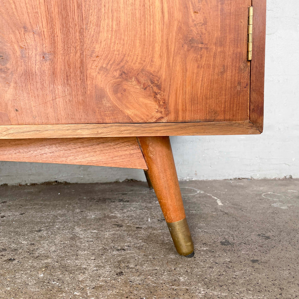 Teak Side Cabinet with Pencil Legs