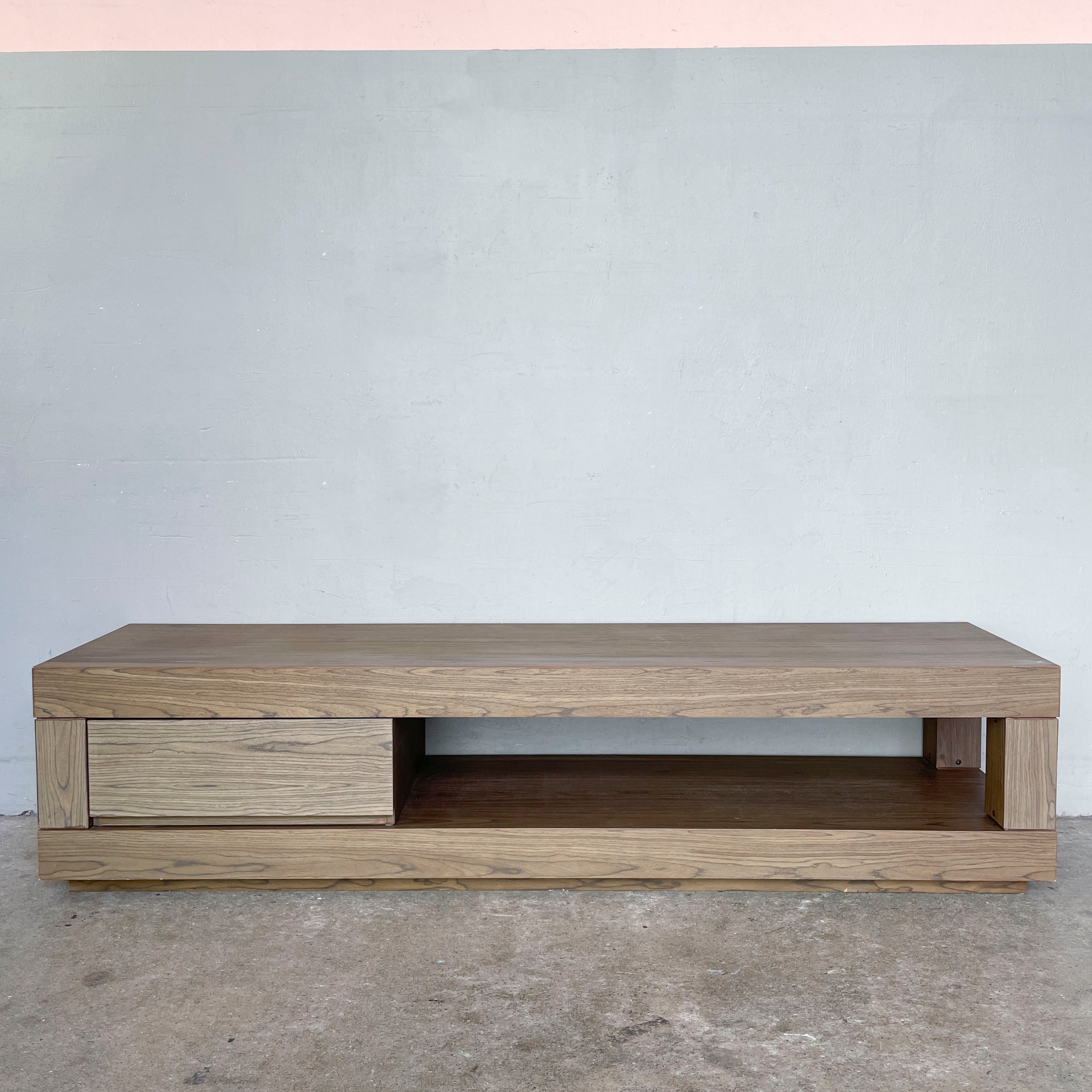 Low and Long Console with Open Compartment