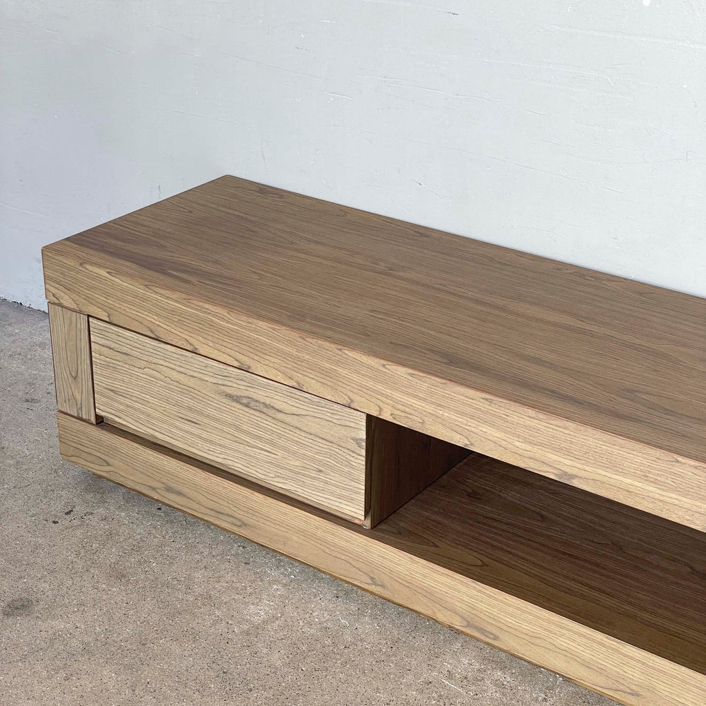 Low and Long Console with Open Compartment