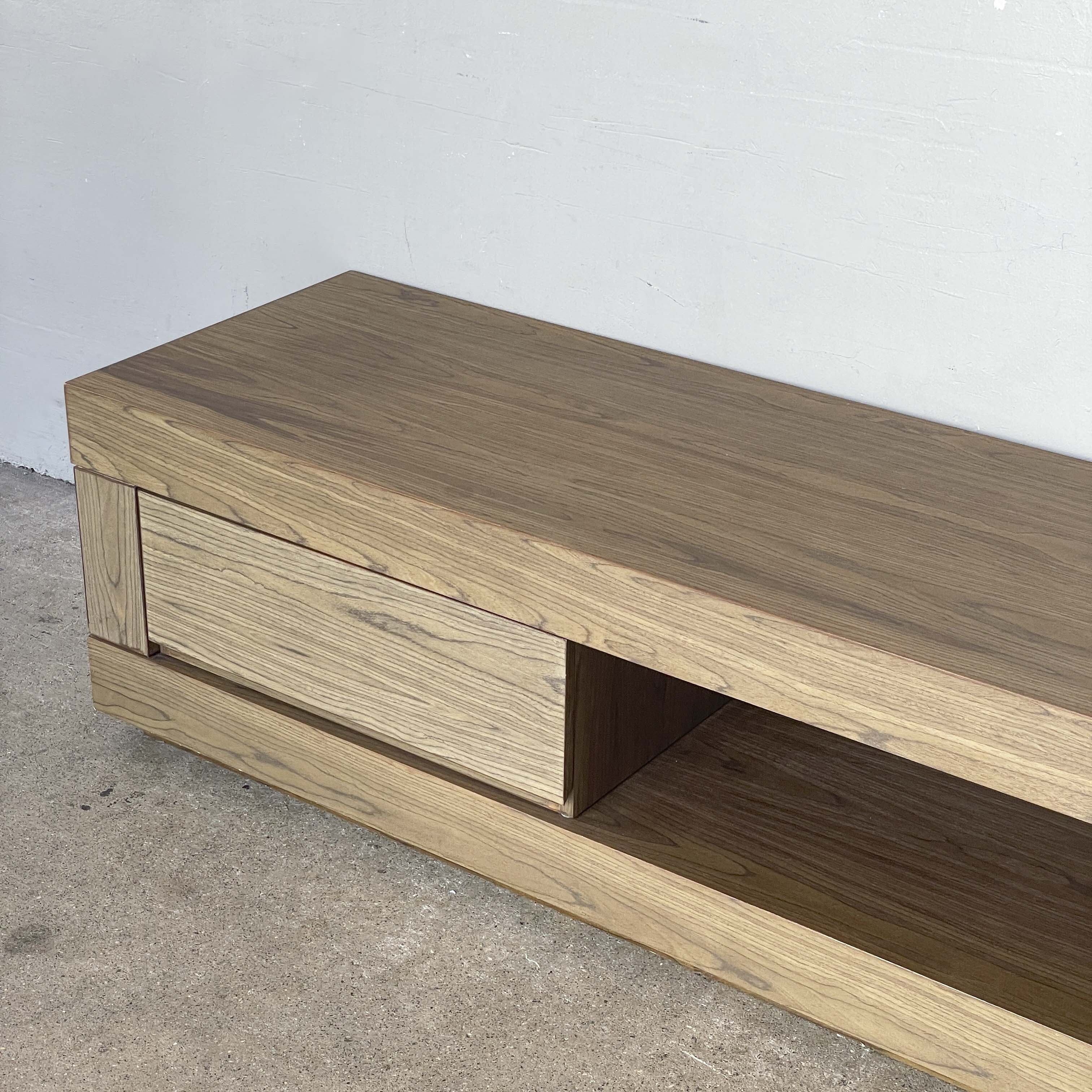 Low and Long Console with Open Compartment