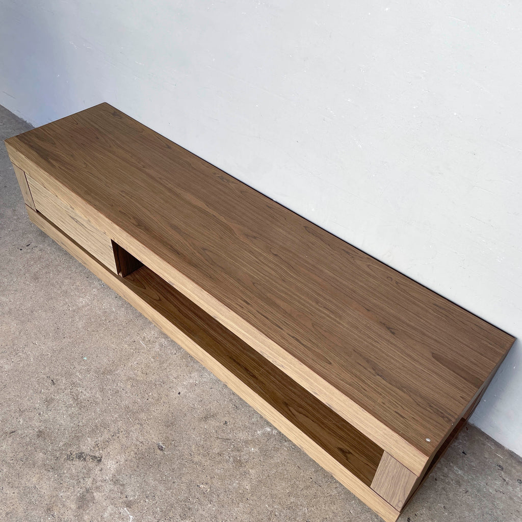 Low and Long Console with Open Compartment