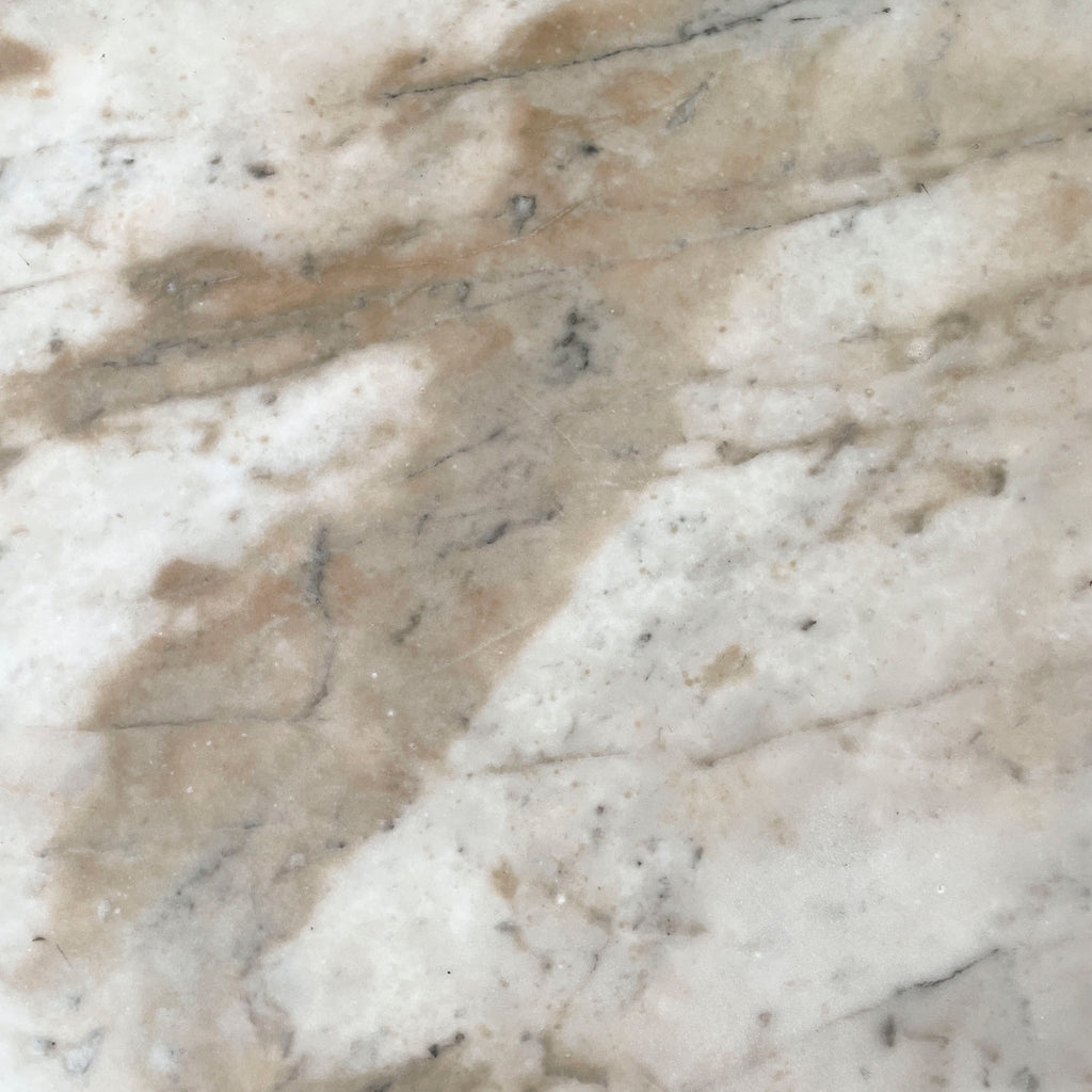 Vintage Marble Table with "Floral" Details