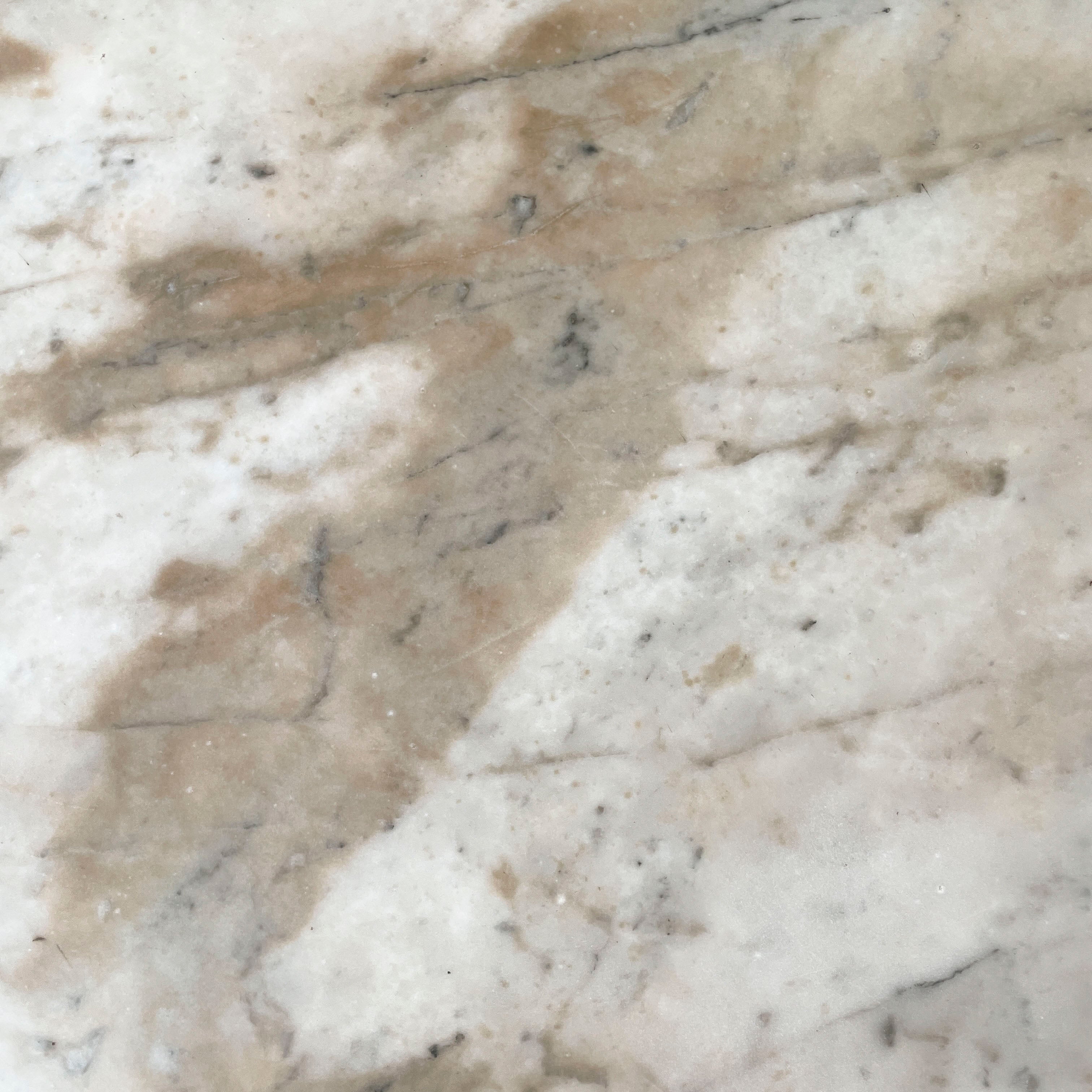 Vintage Marble Table with "Floral" Details