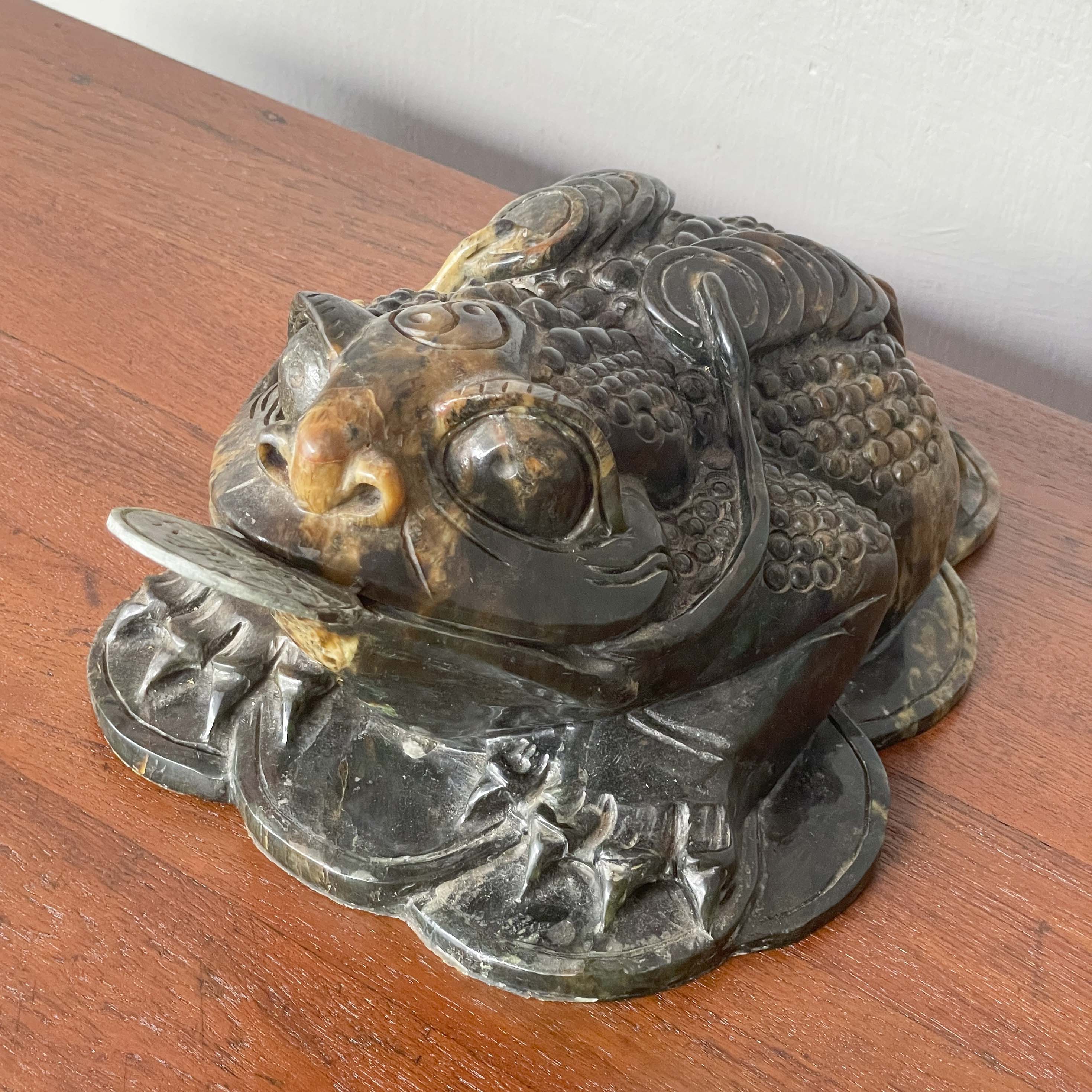 Carved Stone "Money Frog" Jin Chan (金蟾)