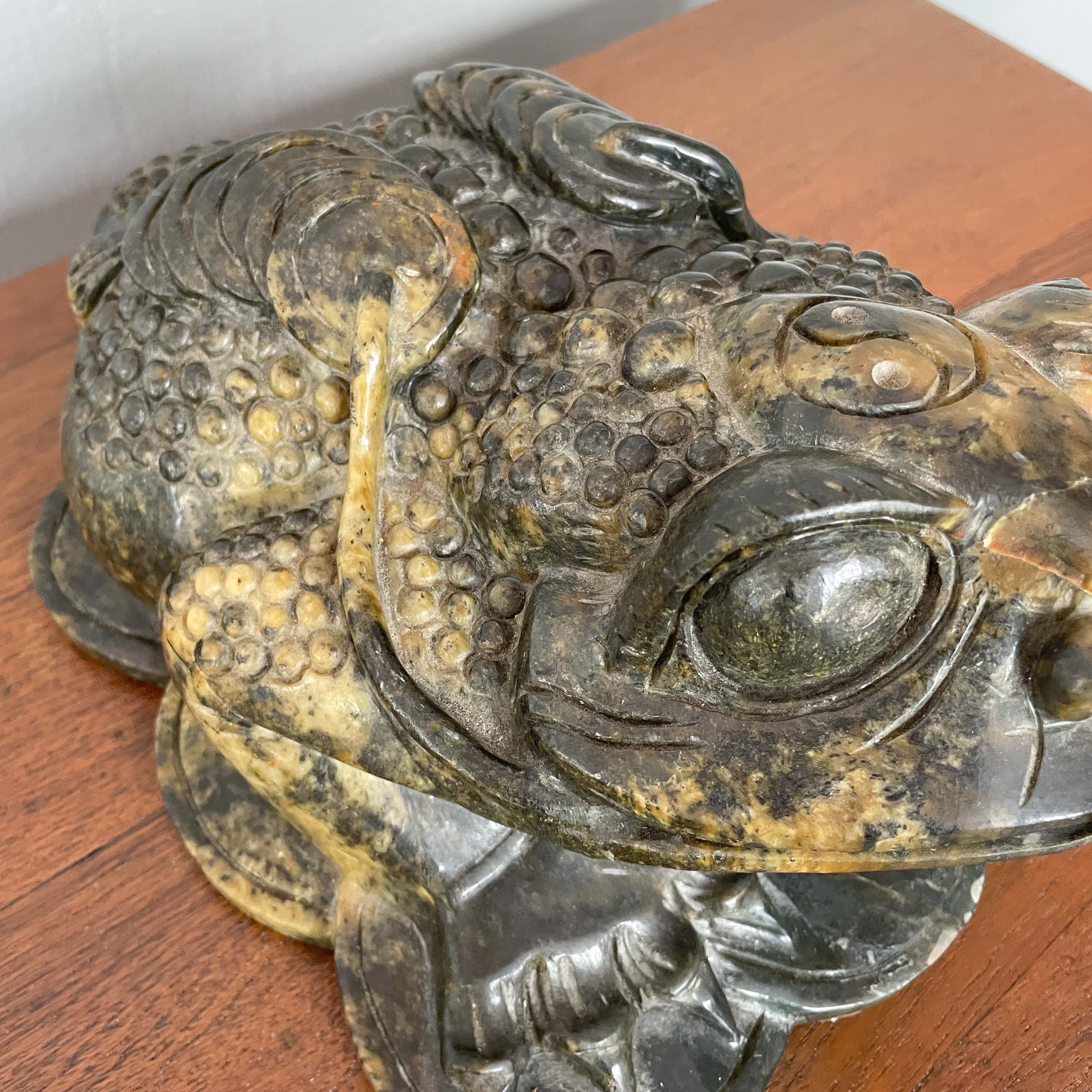 Carved Stone "Money Frog" Jin Chan (金蟾)