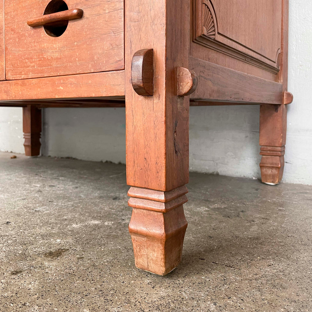 Ornate Teak Storage Cabinet