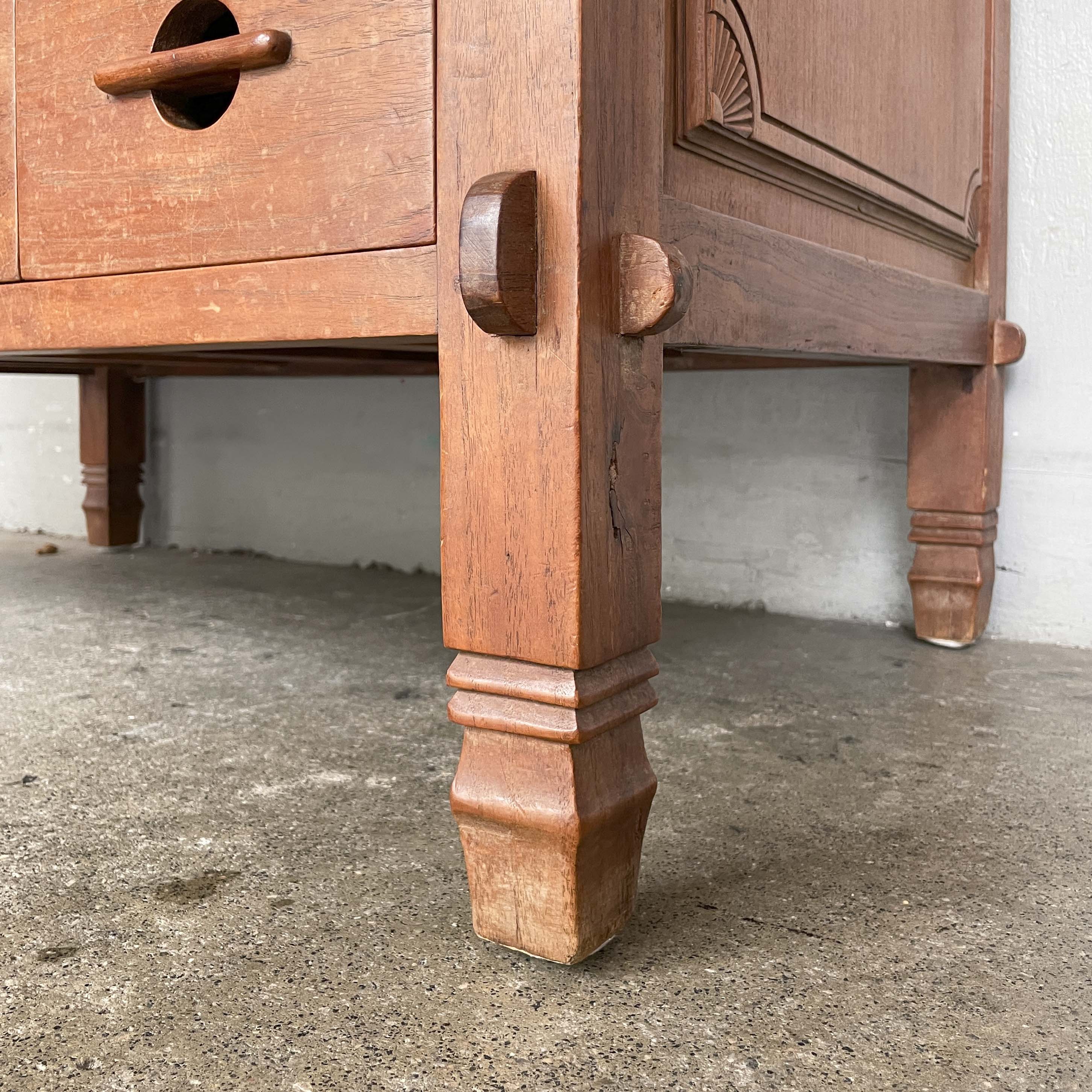 Ornate Teak Storage Cabinet