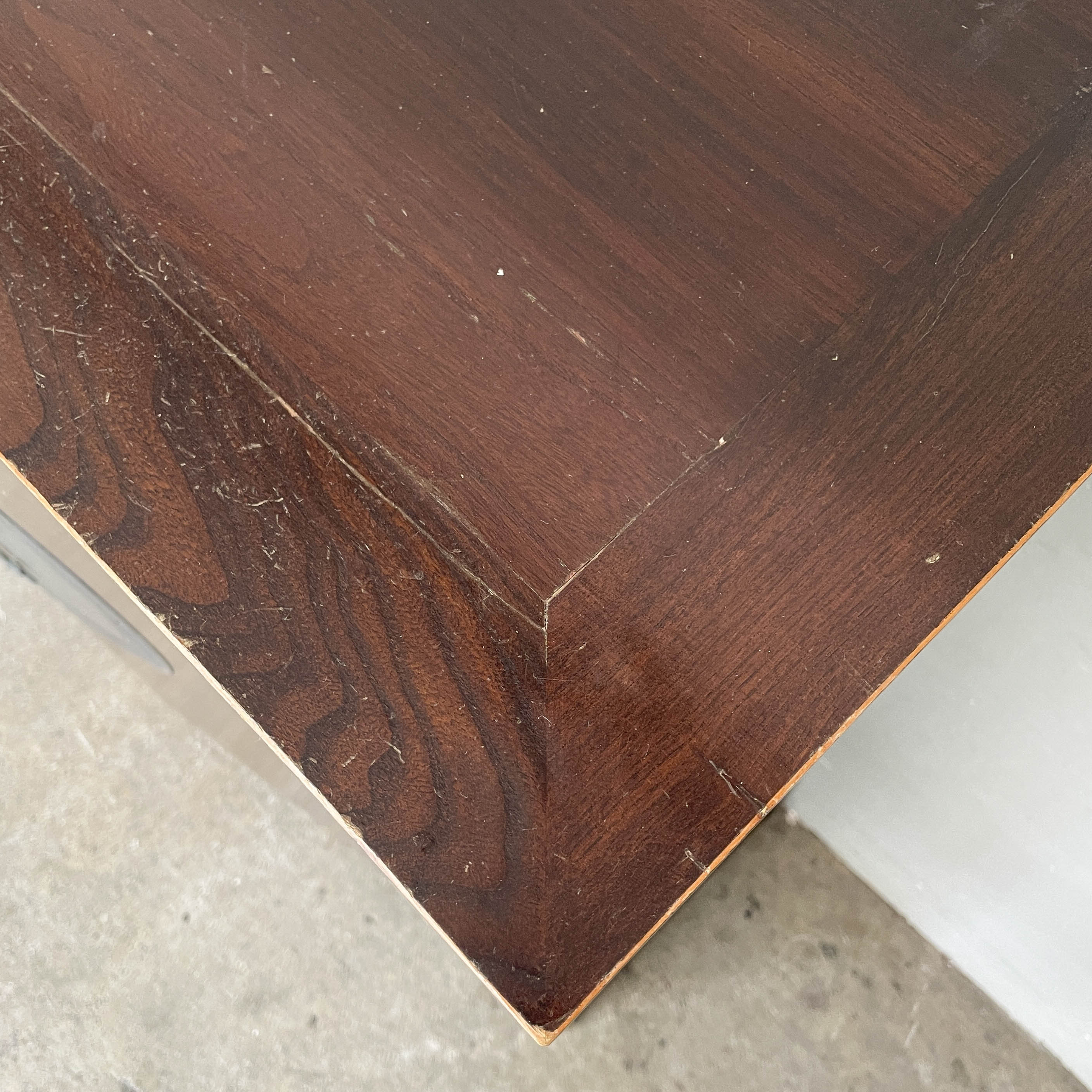 Elm Cabinet with Brass Medallion