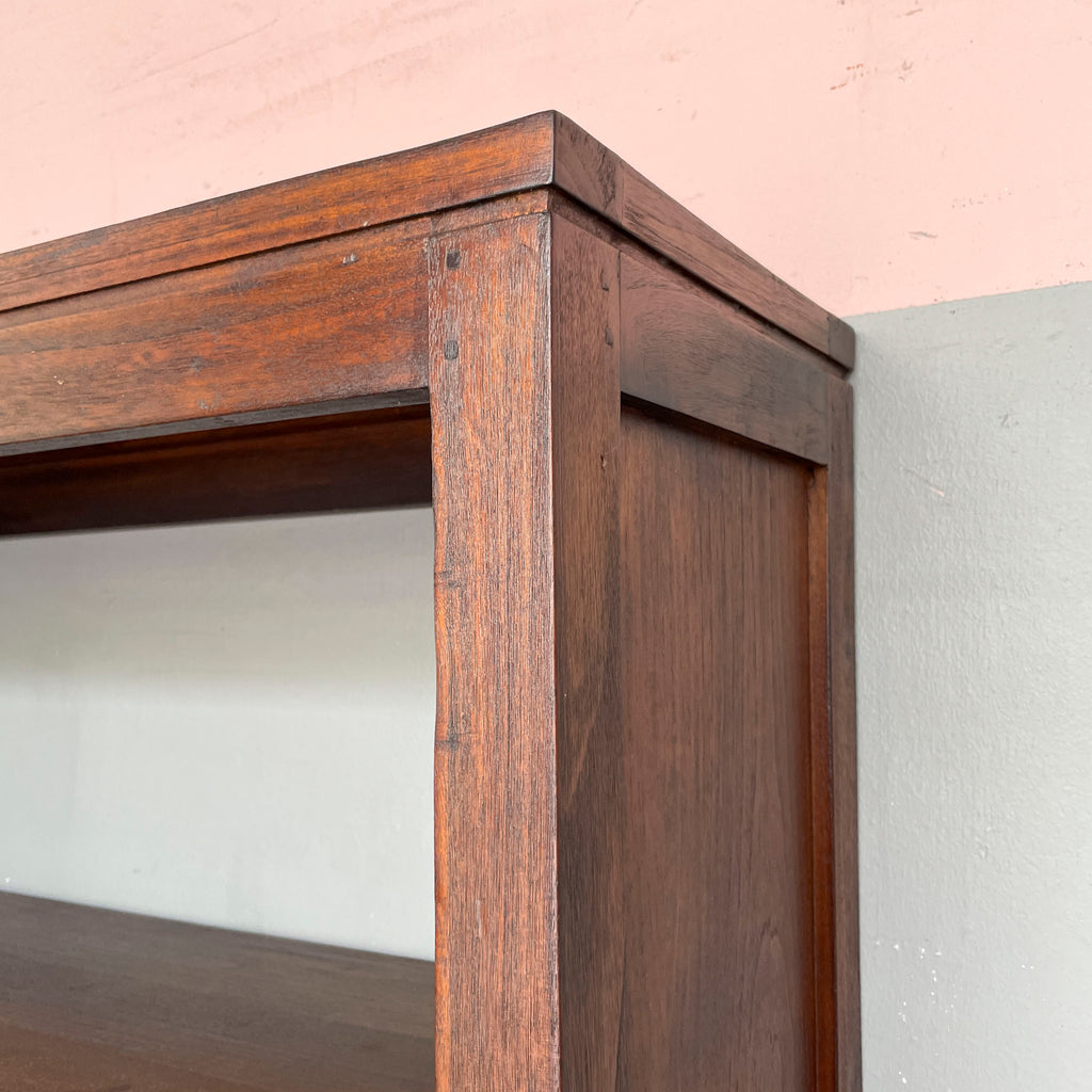 4-Tier Open Shelf with 2 Drawers