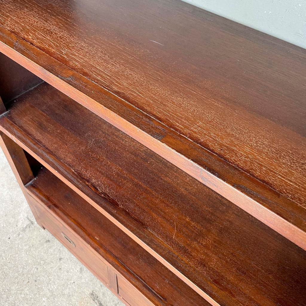 4-Tier Open Shelf with 2 Drawers
