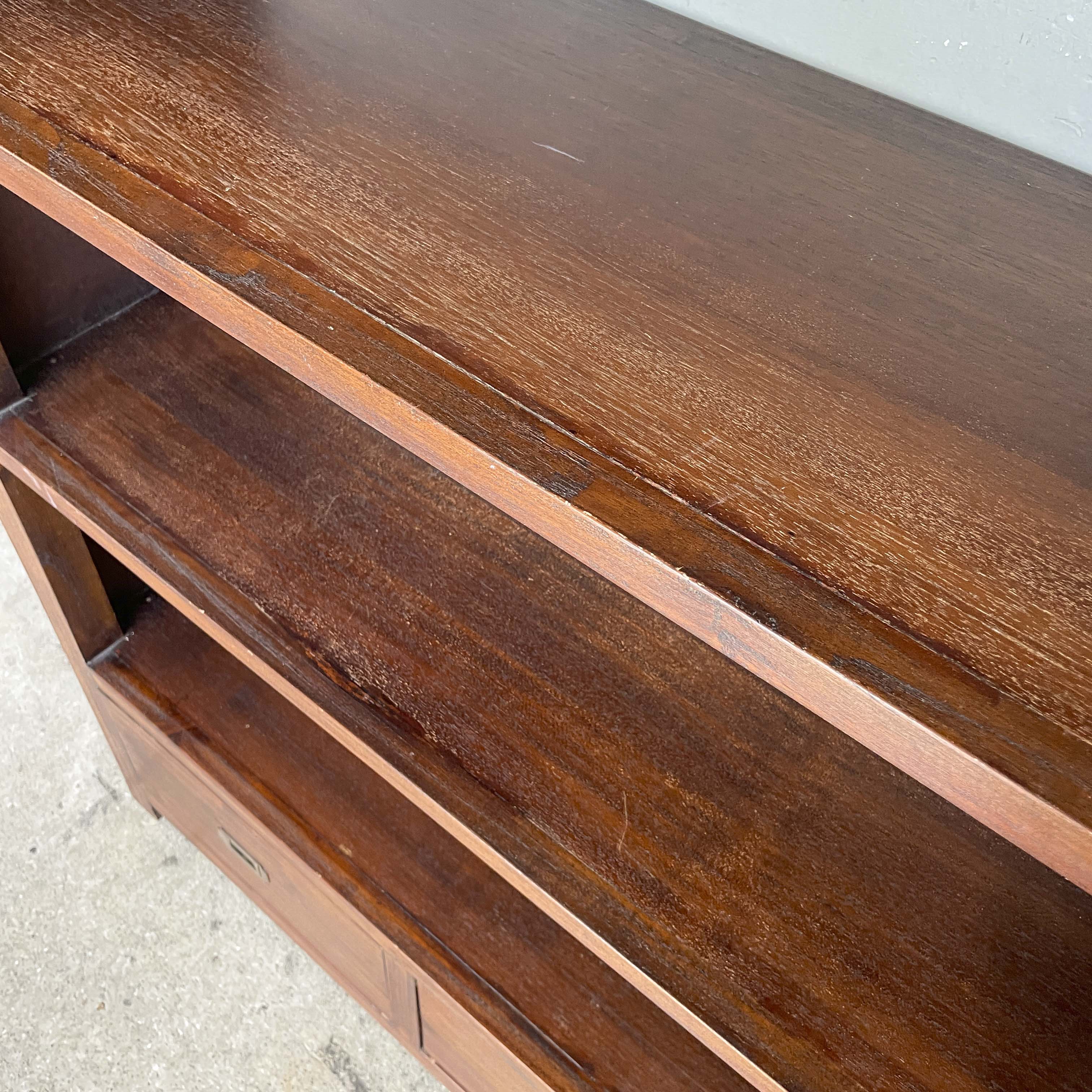 4-Tier Open Shelf with 2 Drawers