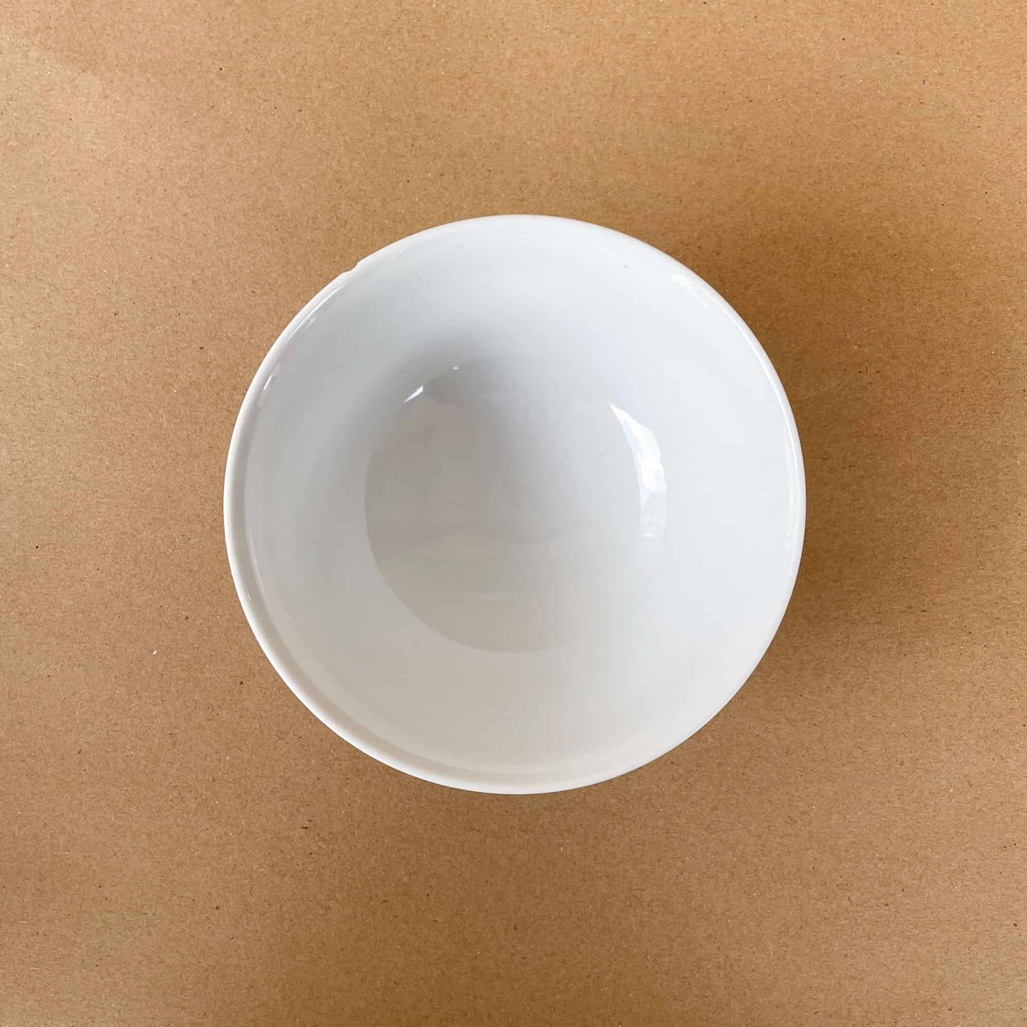 Vintage Porcelain 13cm ⌀ Soup Bowl with Butterfly Motifs Overglaze
