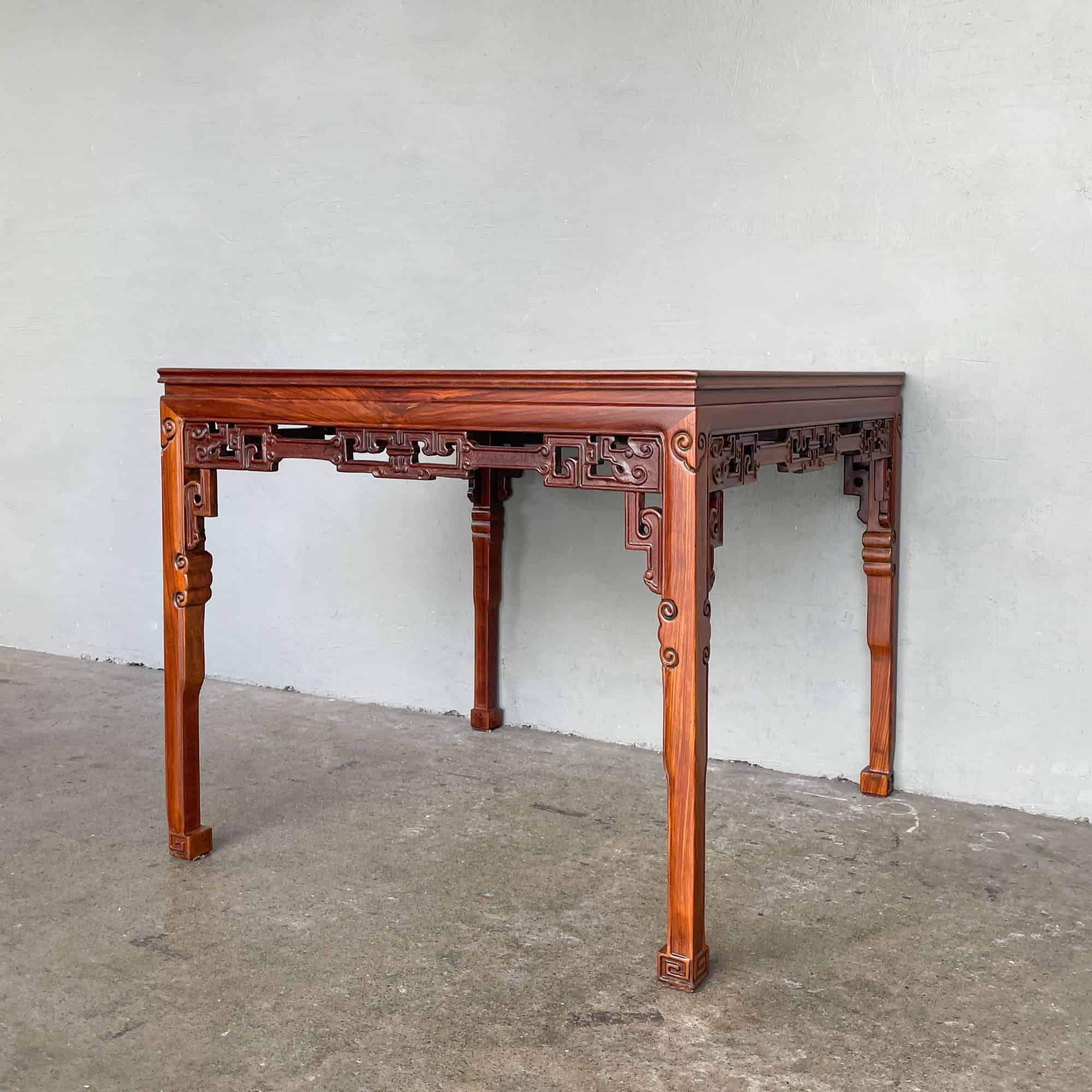 Refurbished China Club Hardwood Table