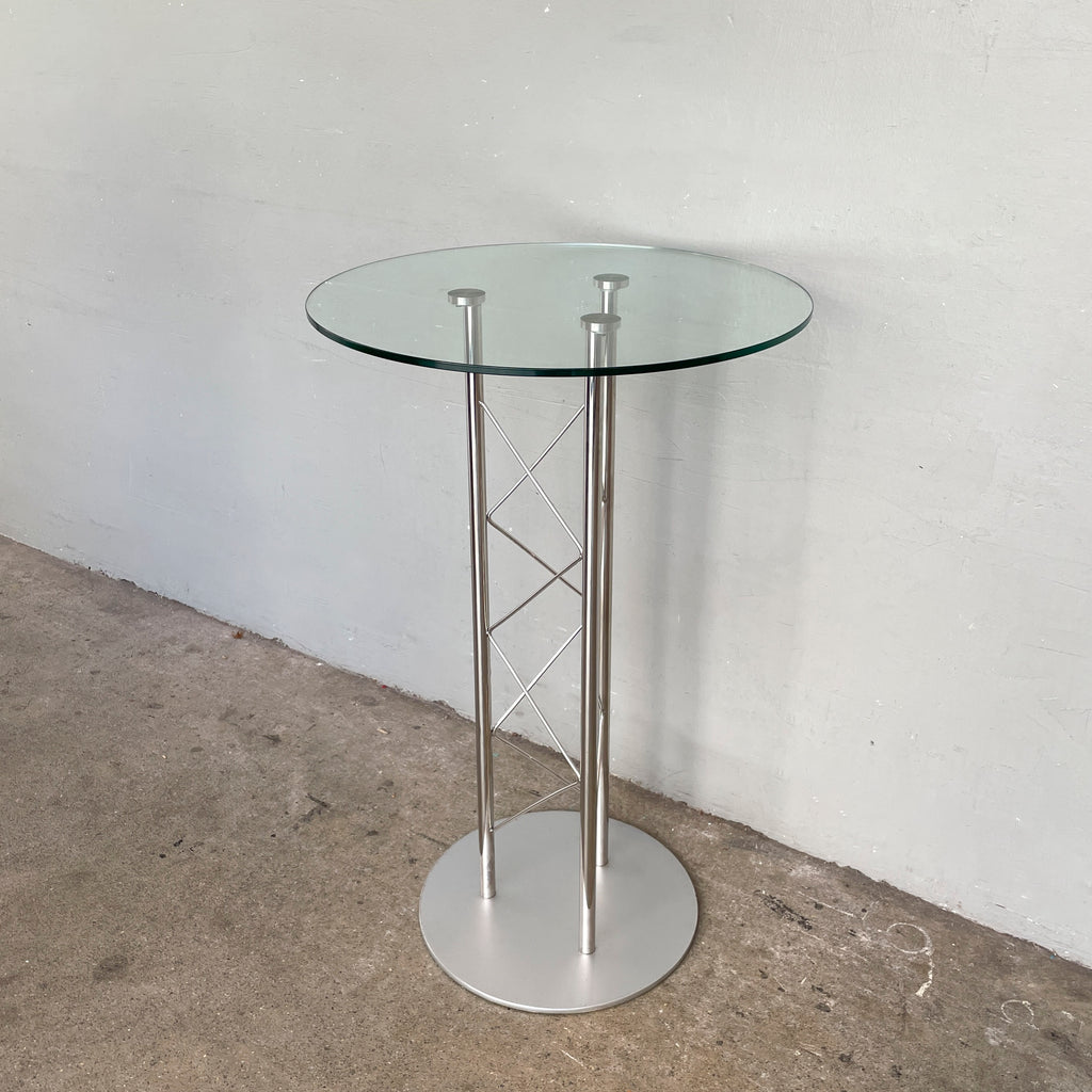 Round Glass Cocktail Table