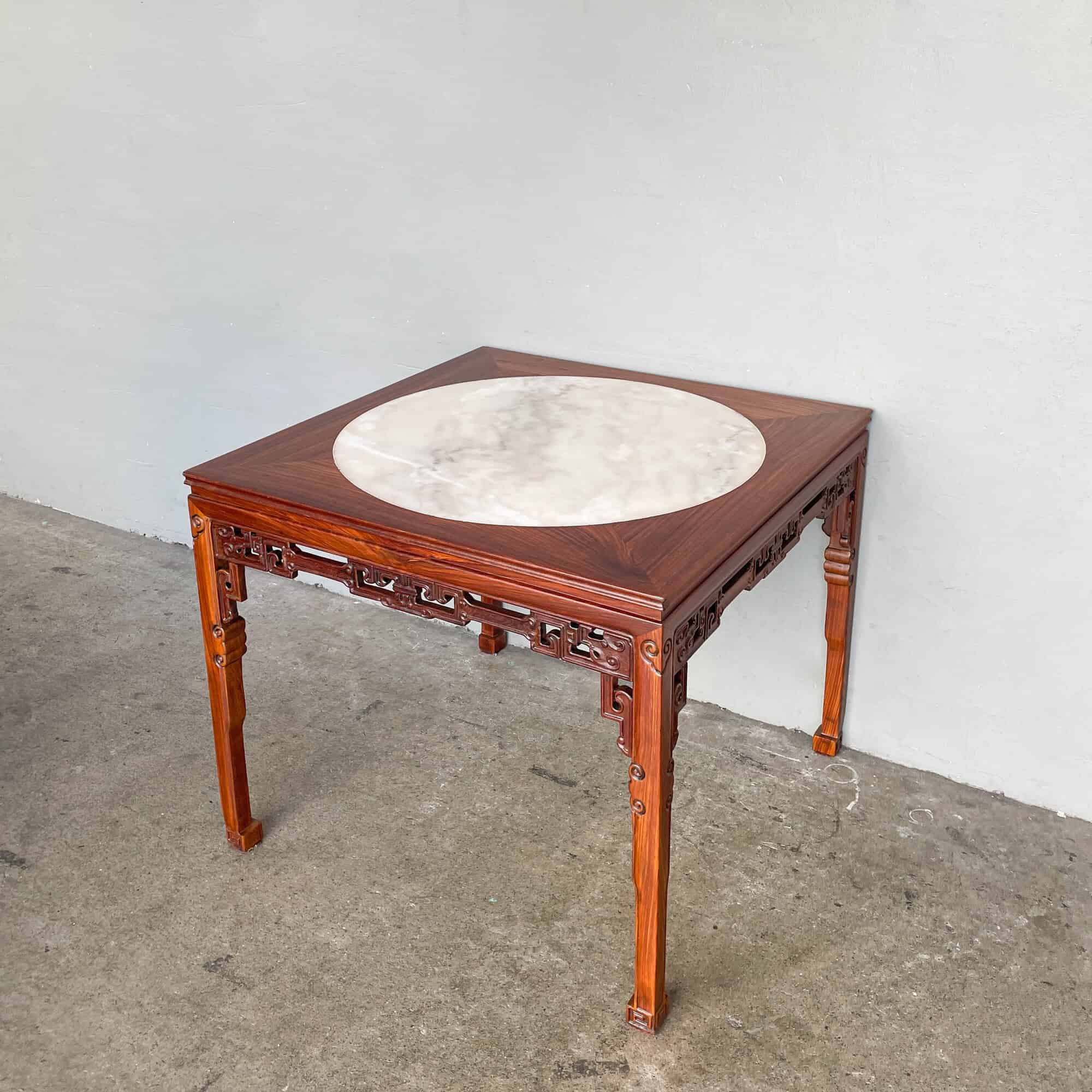 Refurbished China Club Hardwood Table