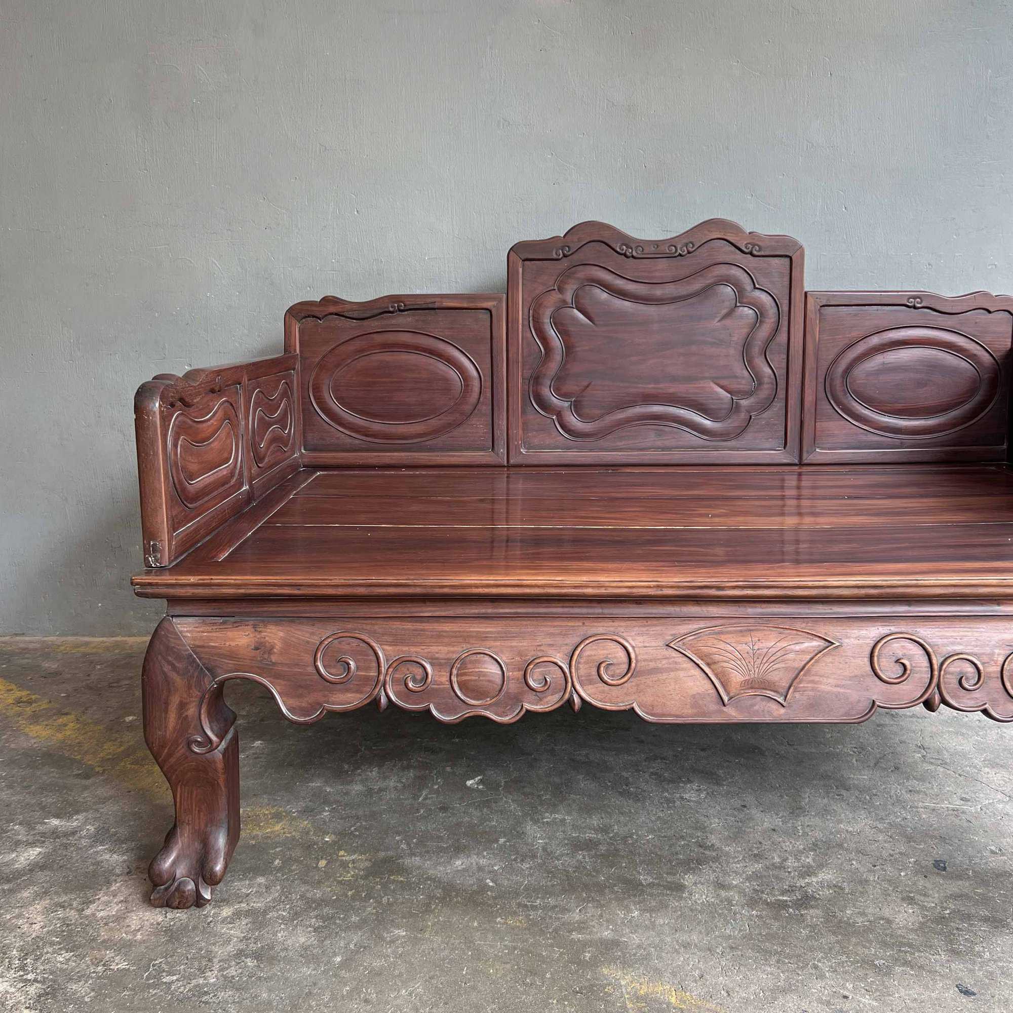 Chinese 白酸枝 Opium Bed