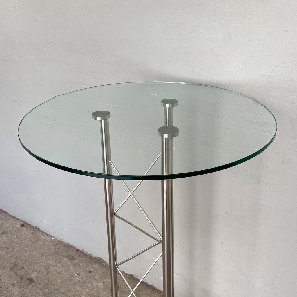 Round Glass Cocktail Table