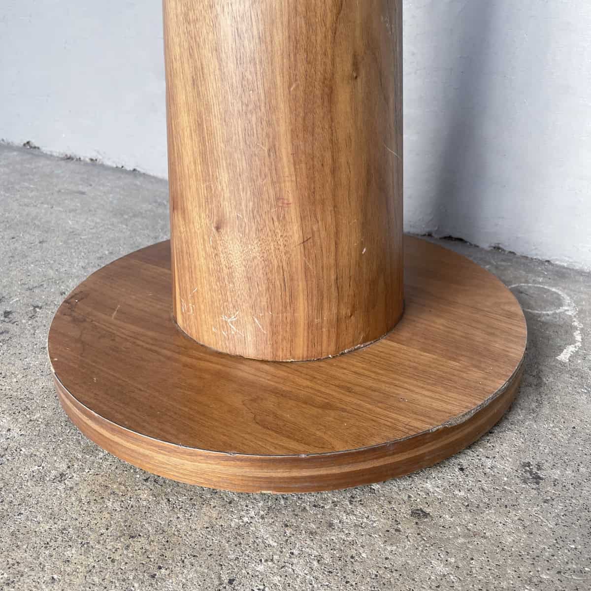 Small Square Marble Top Pedestal Table (75 x 60cm)