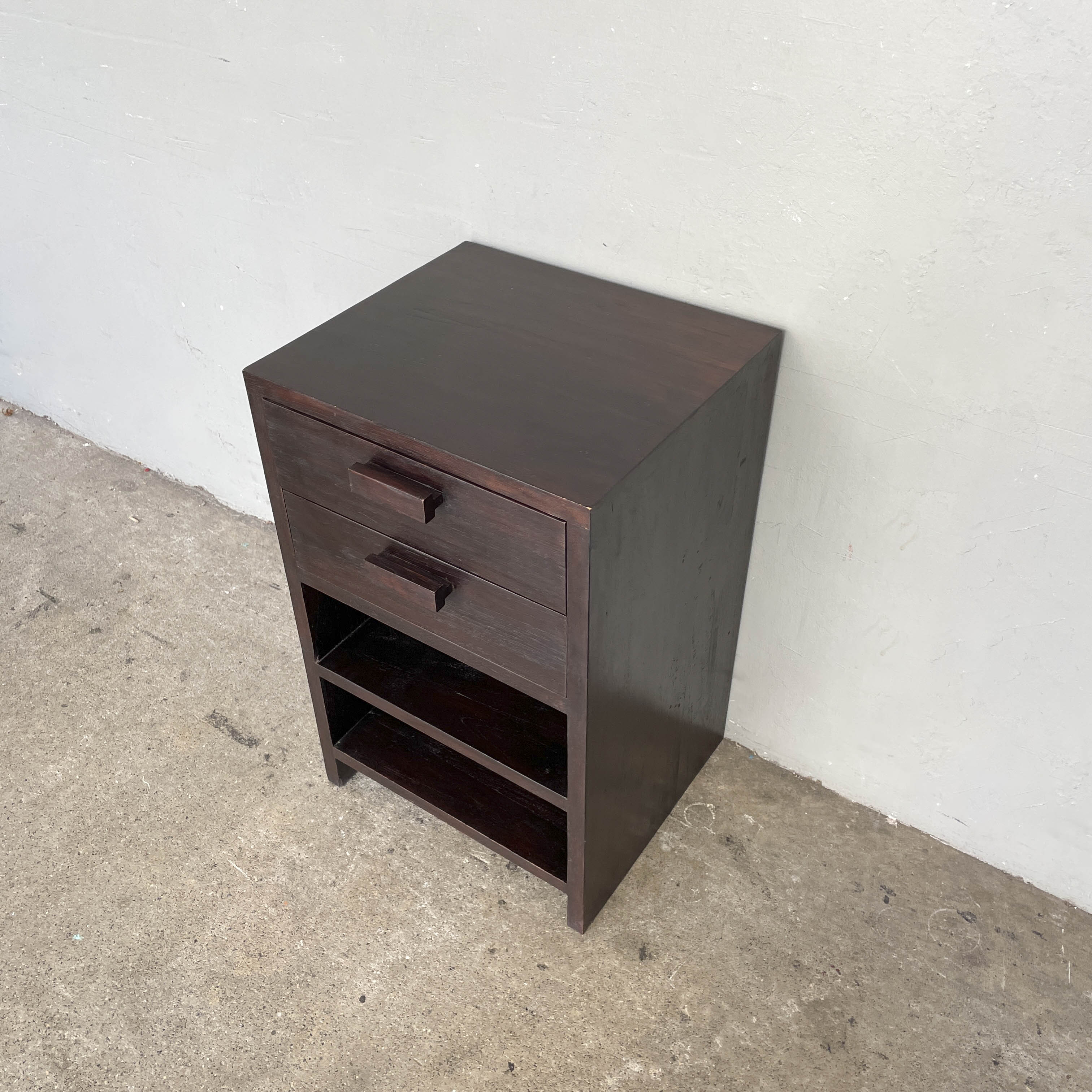 Solid Teak Dark Brown Side Table