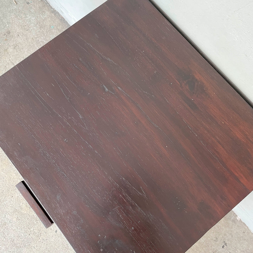 Solid Teak Dark Brown Side Table